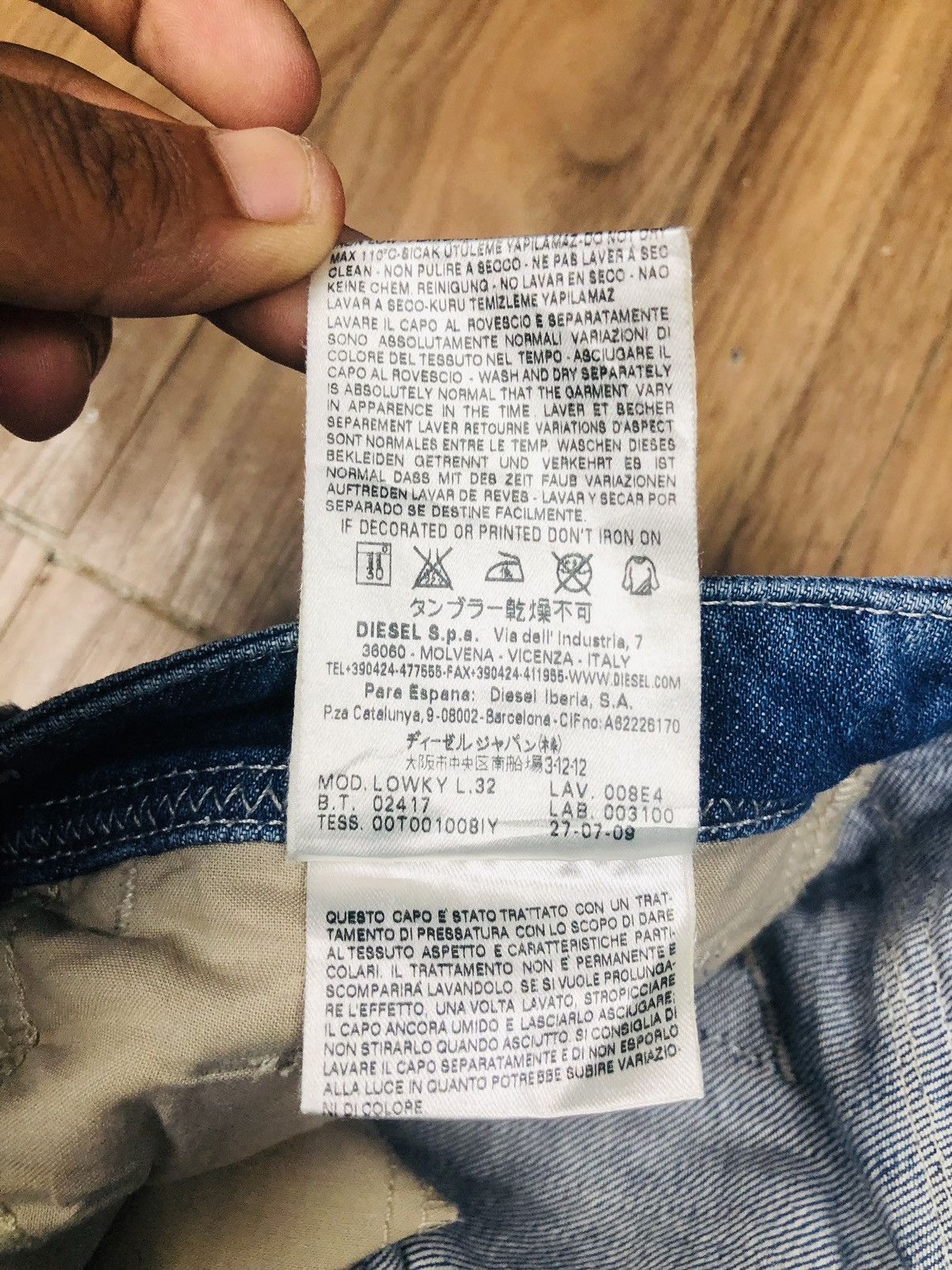 Diesel Diesel Industry Distress Jeans (34) Size 26" / US 2 / IT 38 - 14 Thumbnail