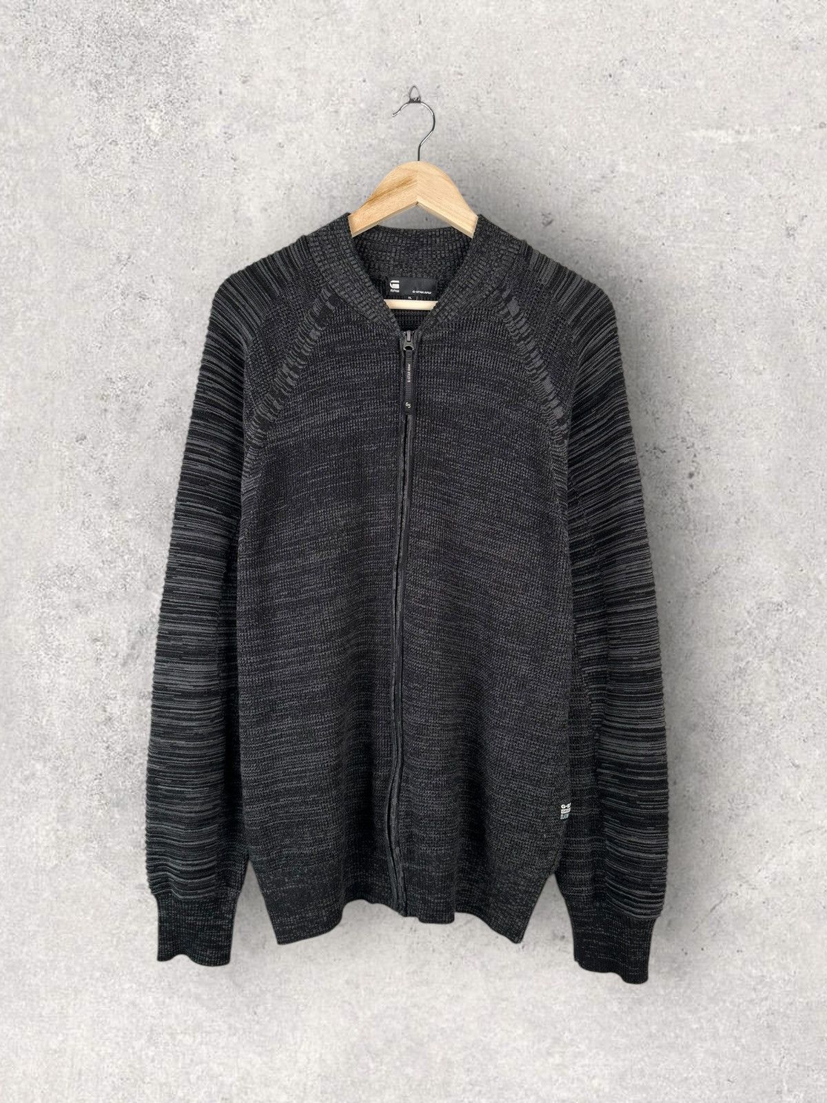 G-Star G star Raw 3D Biker Zip Knit Sweater Avant Garde Size US XL / EU 56 / 4 - 1 Thumbnail