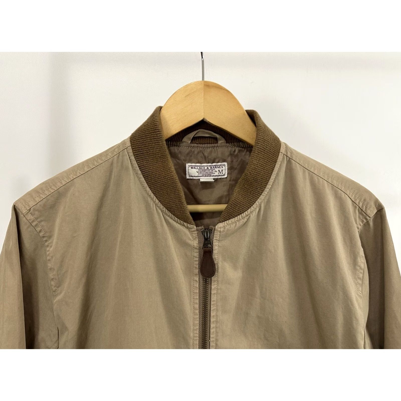 Wallace & Barnes J. CREW Wallace & Barnes Bomber Jacket Men's Khaki Brown Full Zip Size M Size US M / EU 48-50 / 2 - 4 Thumbnail