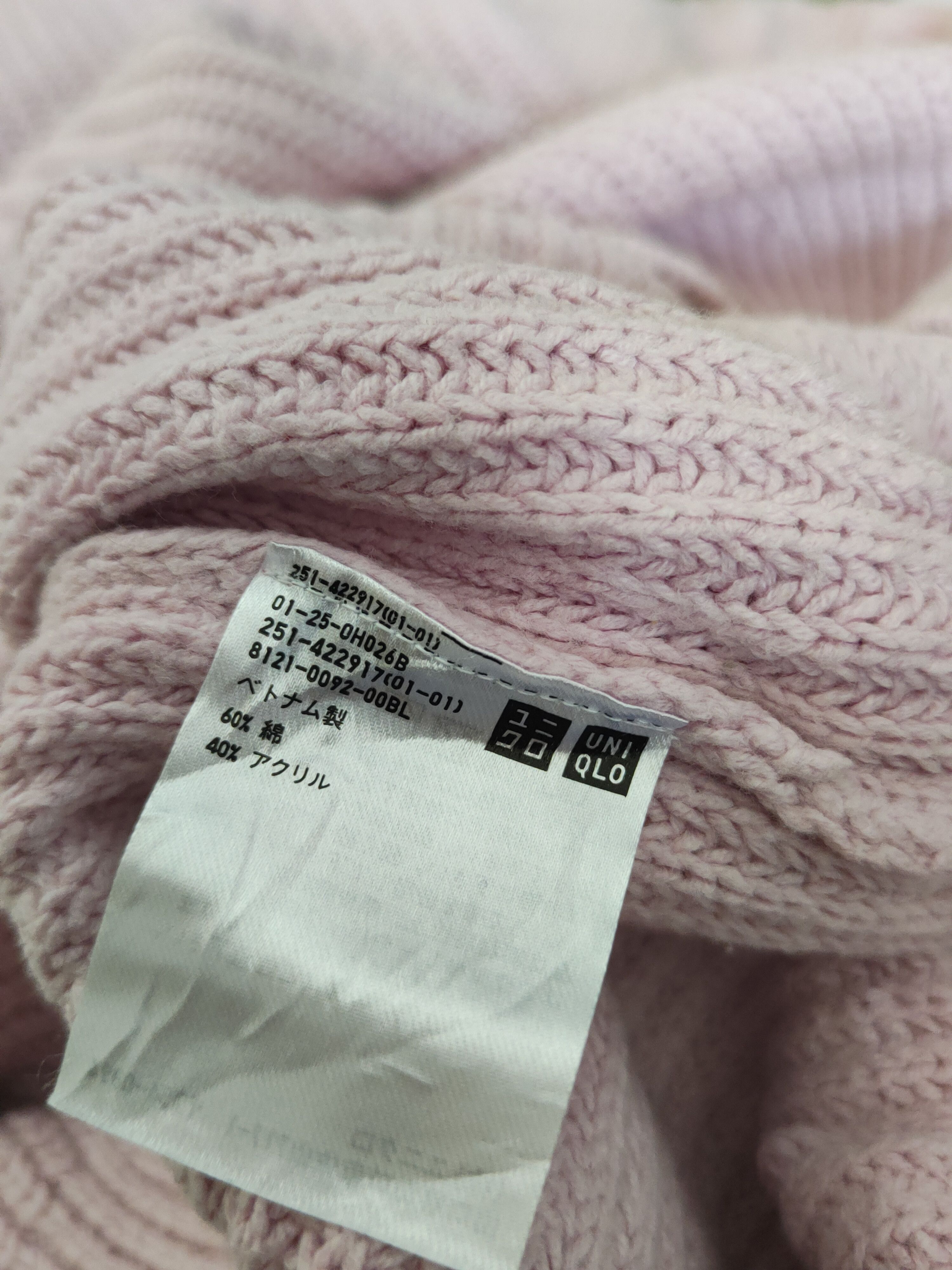 Vintage Uniqlo Light Purple Knitwear Sweatshirts #W1463 Size S / US 4 / IT 40 - 11 Thumbnail