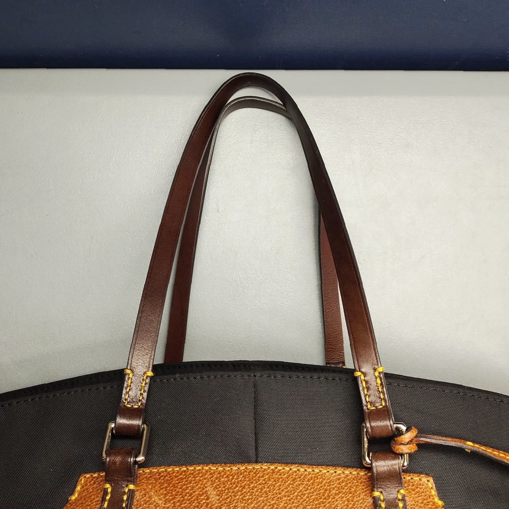 Dooney & Bourke Dooney & Bourke Tote Bag Womens Black Brown Double Handles Magnetic Closure Size ONE SIZE - 6 Thumbnail