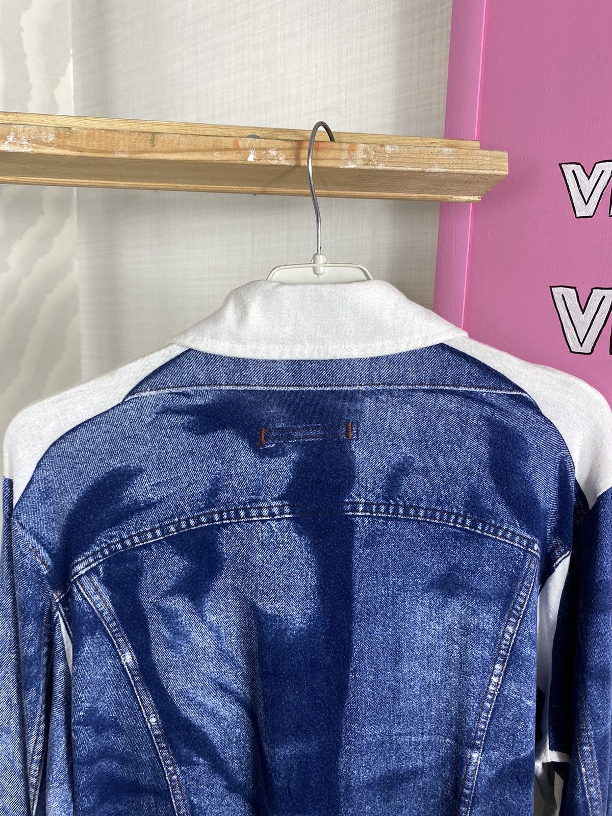 Jean Paul Gaultier × Vintage Jean Paul Gaultier Jeans Trompe Shirt SS97 Size L / US 10 / IT 46 - 14 Thumbnail