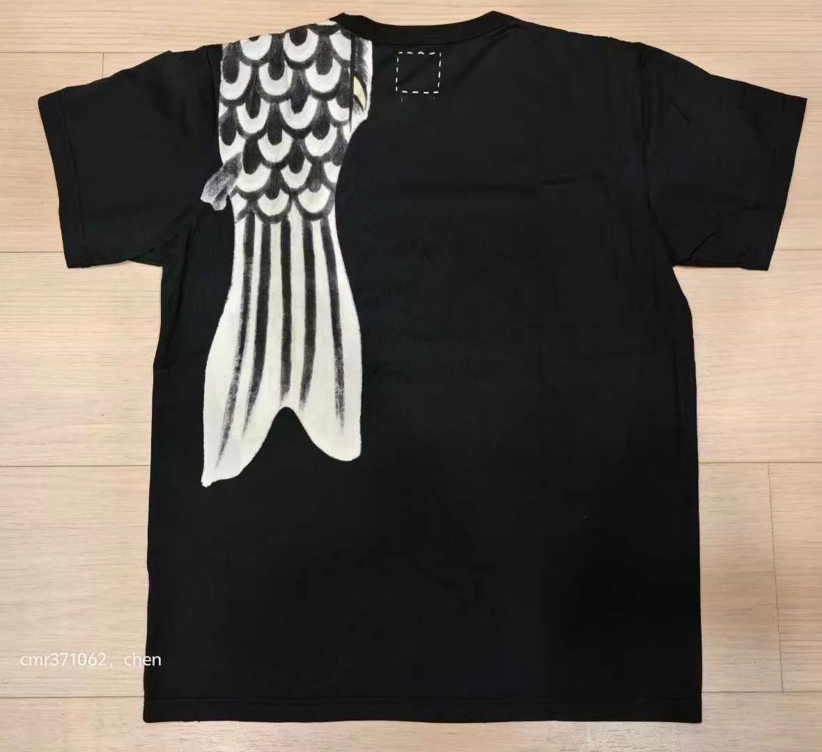 Visvim visvim 17 Upstreamer Tee Black 2 Hand-Painted Koi Size 2 Size US M / EU 48-50 / 2 - 6 Thumbnail