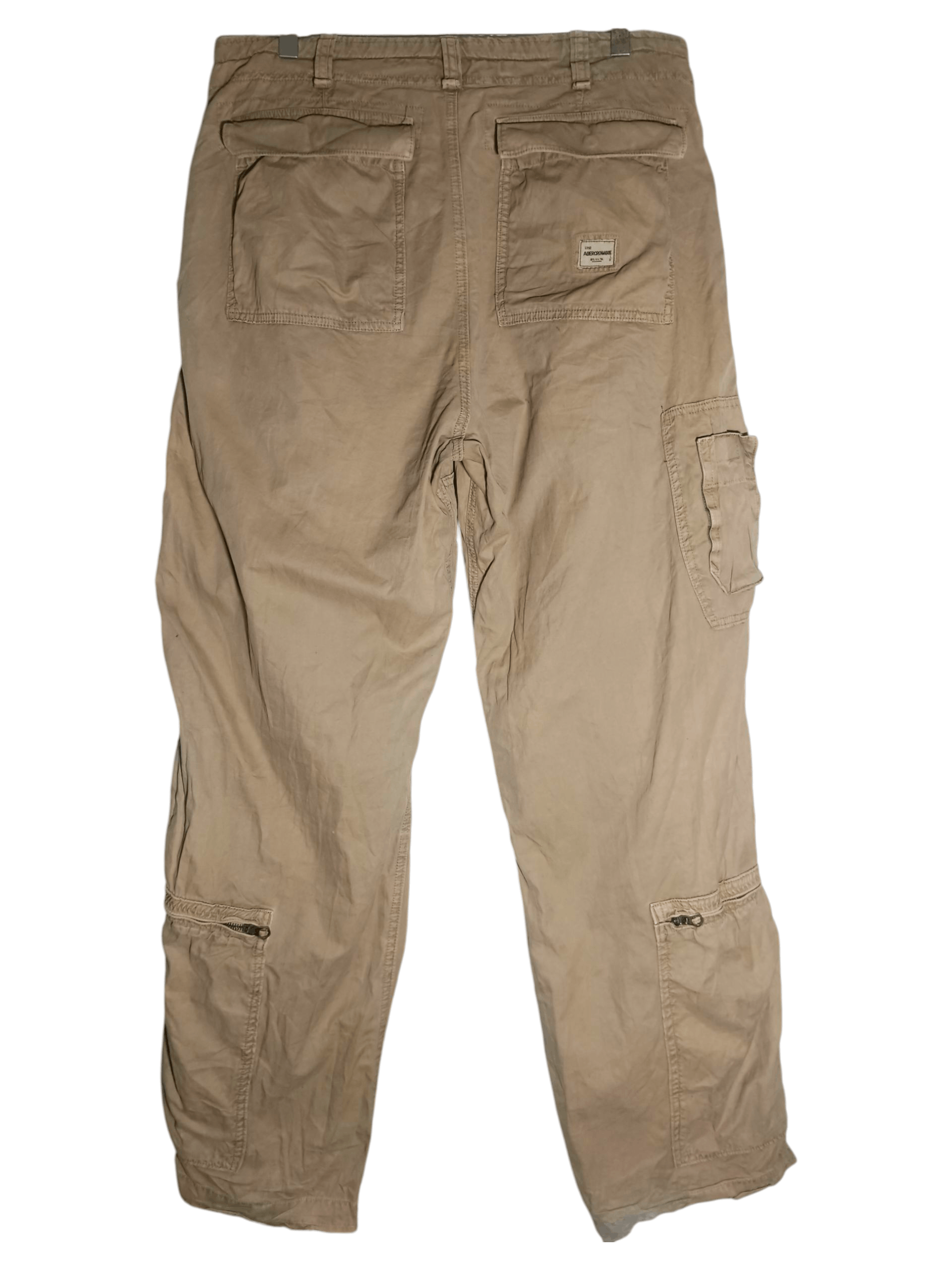 Abercrombie & Fitch Vintage Abercrombie Fitch Khaki Cargo Baggy Paratrooper Y2K Size US 34 / EU 50 - 6 Thumbnail