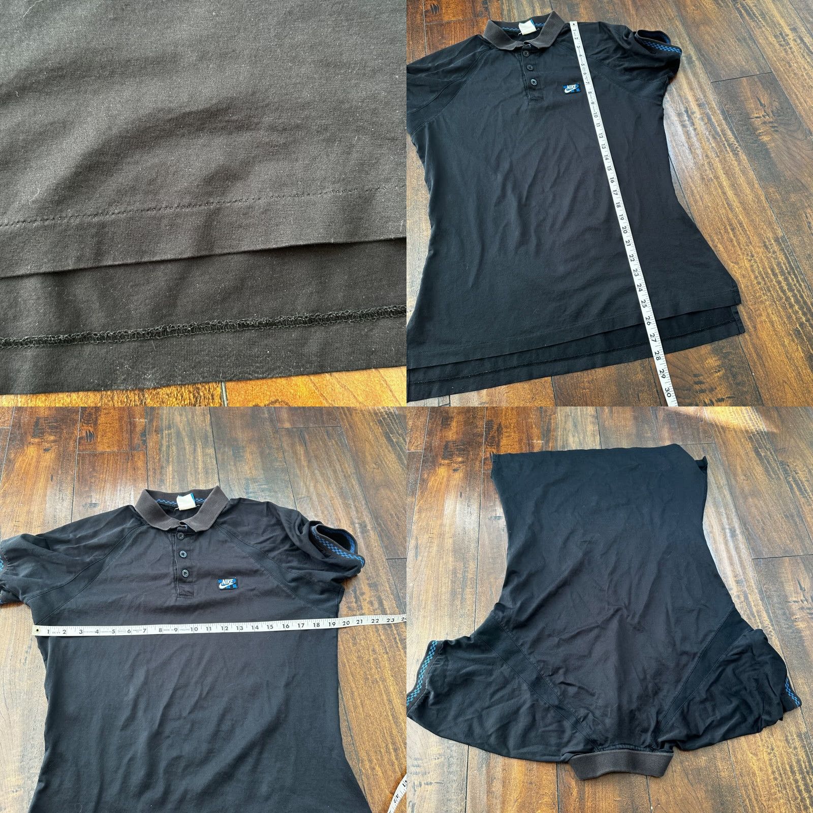 Nike Nike John McEnroe Checkerboard Polo Shirt - Vintage Tennis Shirt L Black Mens Size US L / EU 52-54 / 3 - 9 Thumbnail