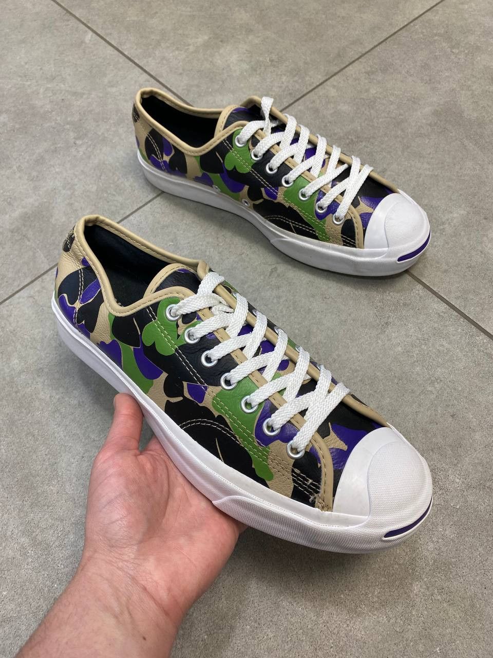 Converse Converse 70s Archive Print Jack Purcell Low Camo Shoes Size US 9 / EU 42 - 1 Thumbnail