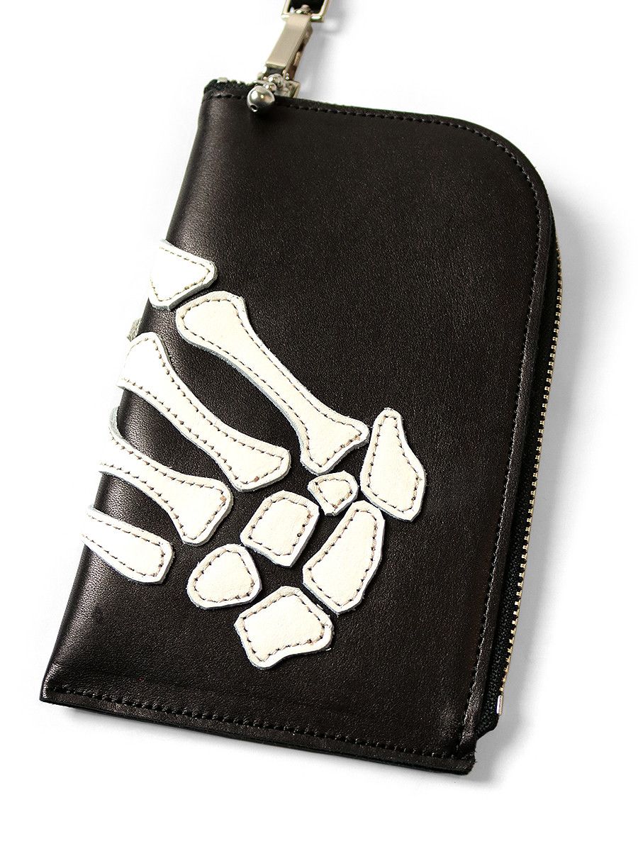 Kapital Kapital Leather THUMBS UP BONE HAND ZIP Neck BAG Size ONE SIZE - 5 Thumbnail
