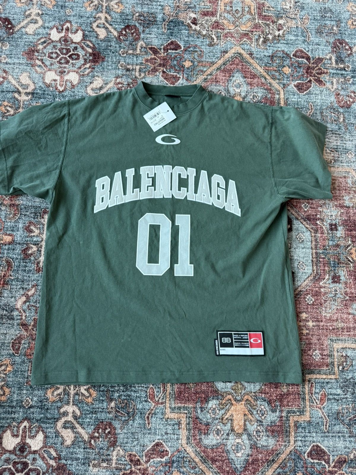 Balenciaga Basketball Oversized T-shirt Size US M / EU 48-50 / 2 - 1 Thumbnail