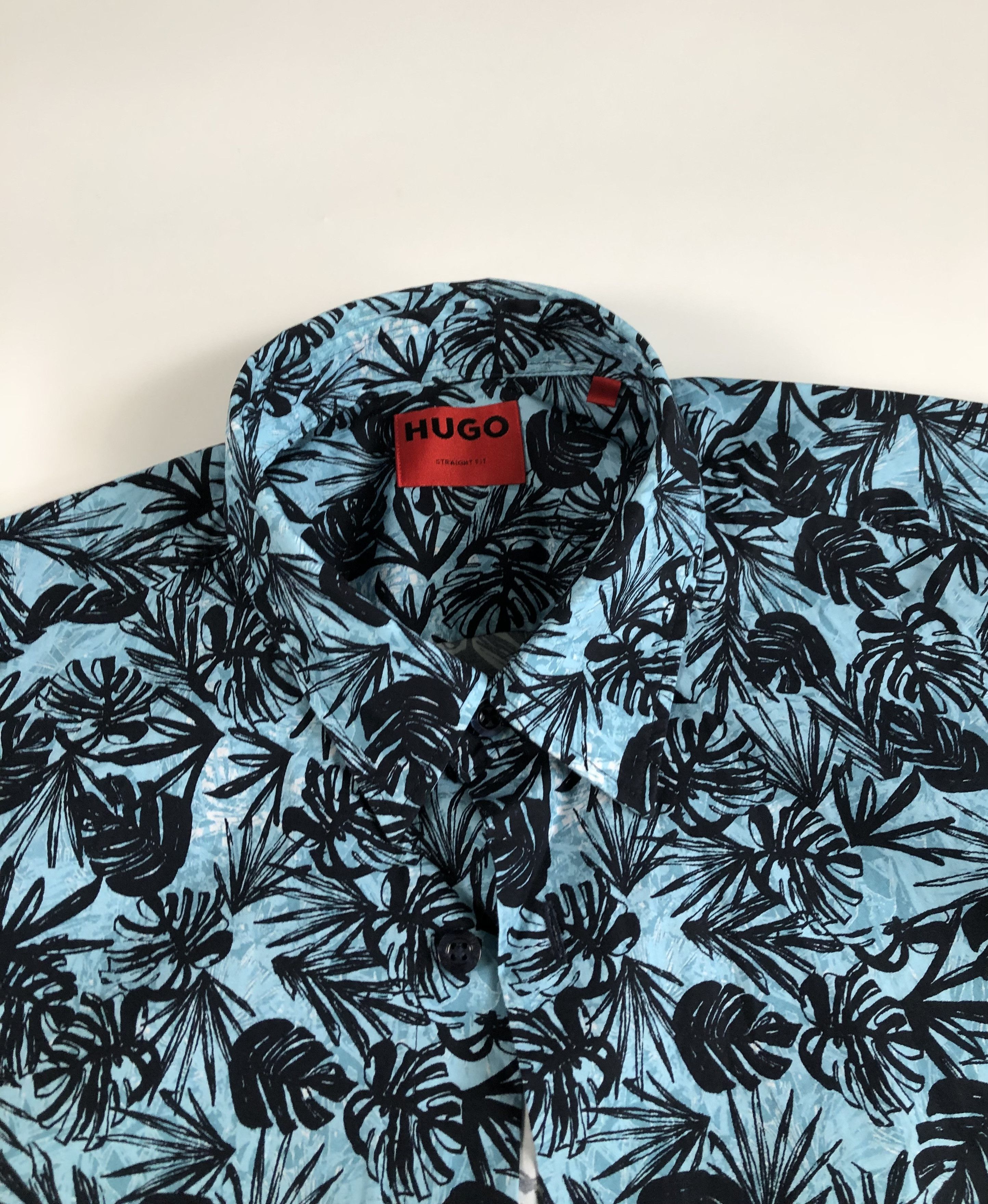 Hugo Hugo Boss Ebor Floral Hawaiian Print Casual Shirt Size US L / EU 52-54 / 3 - 3 Thumbnail