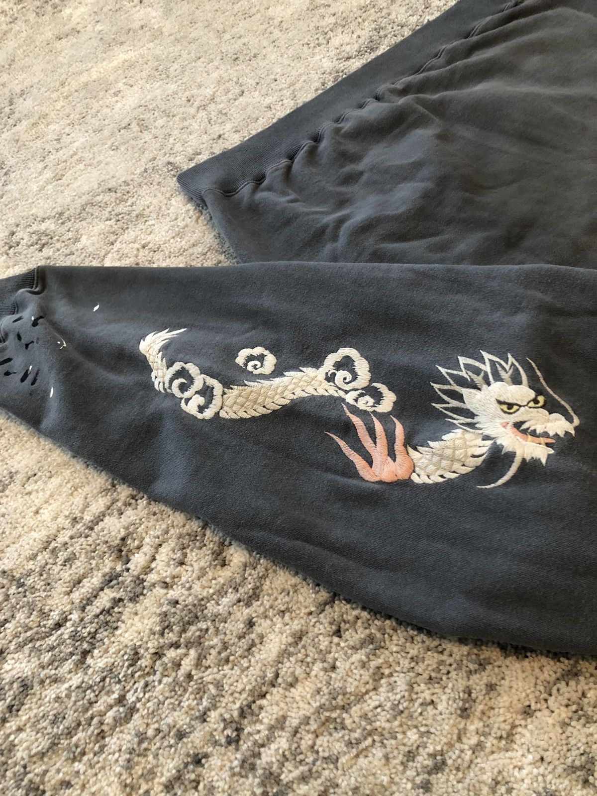Neighborhood Tiger Distressed Hoodie Size US XL / EU 56 / 4 - 10 Thumbnail
