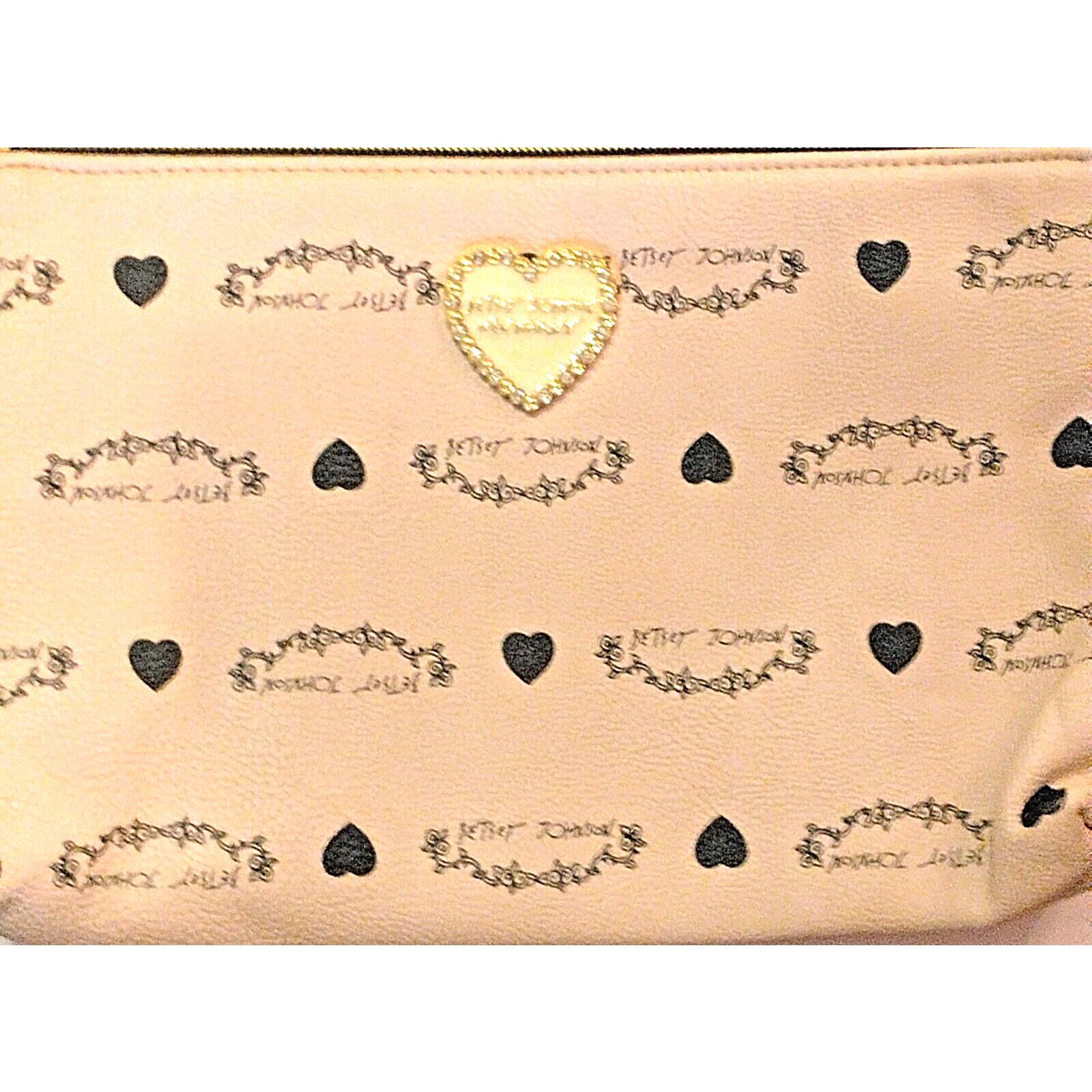 Betsey Johnson Betsey Johnson Women's Crossbdy Beige White Two Tone Leather Size ONE SIZE - 2 Thumbnail