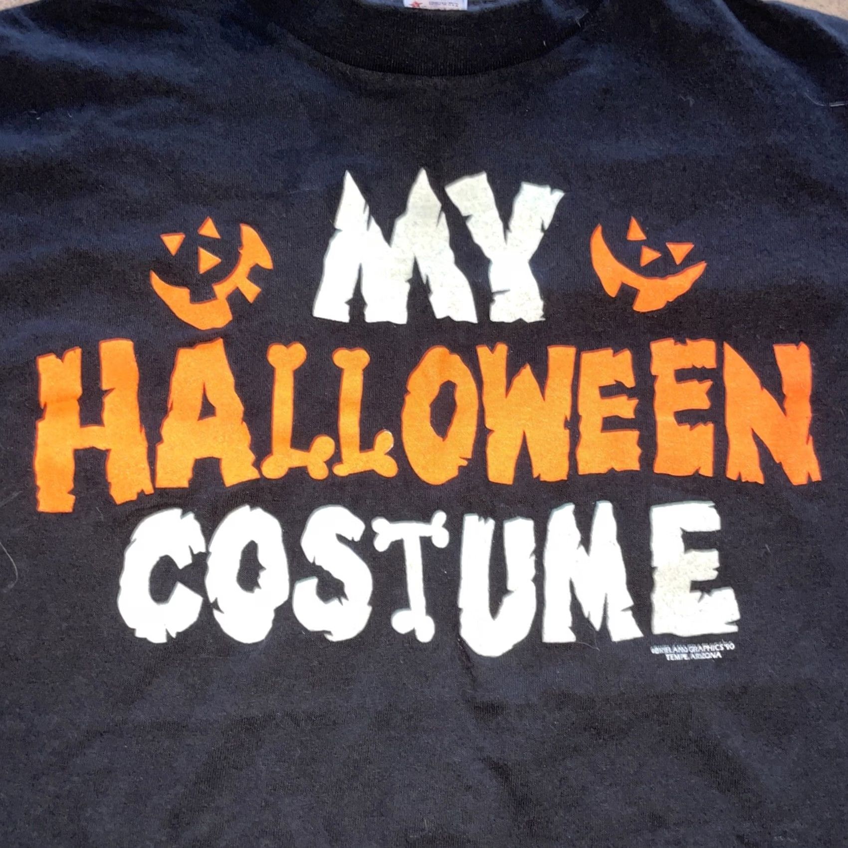 Vintage VINTAGE 1990 SINGLE STITCH Halloween Glow in the Dark T-Shirt Mens M Black Stitch Soffe Shirts Mens T-Shirt Size US M / EU 48-50 / 2 - 2 Thumbnail