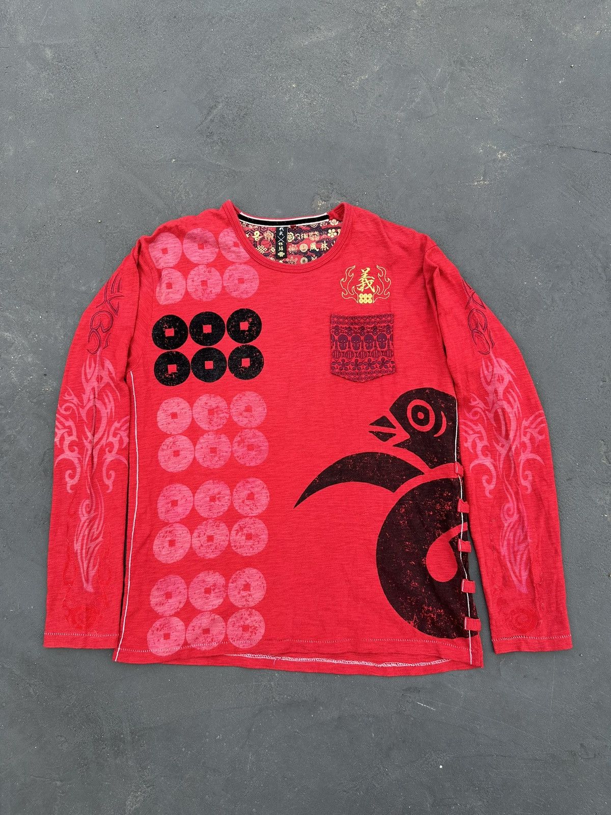 Japanese Brand Embroidery Japanese Traditional Sukajan Longsleeve Bondage Size US L / EU 52-54 / 3 - 1 Thumbnail