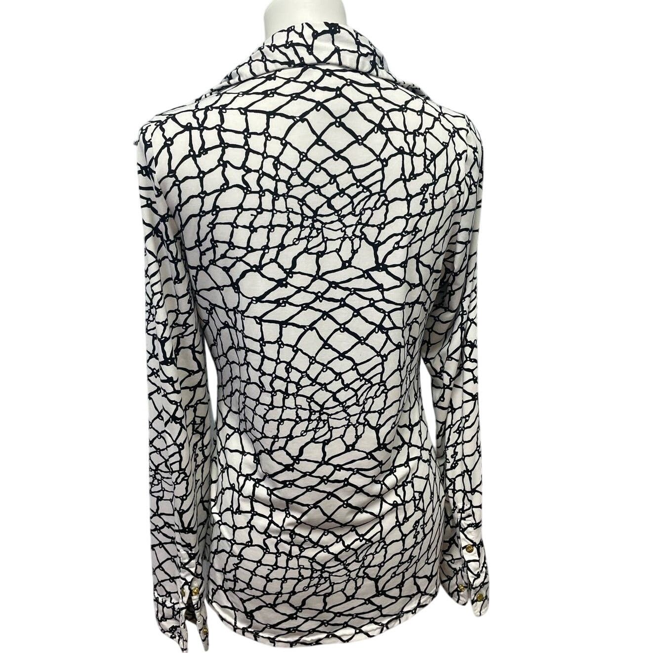Bcbgmaxazria BCBGMAXAZRIA Womens Medium Up PolyBlend Top Blouse Size M / US 6-8 / IT 42-44 - 5 Thumbnail