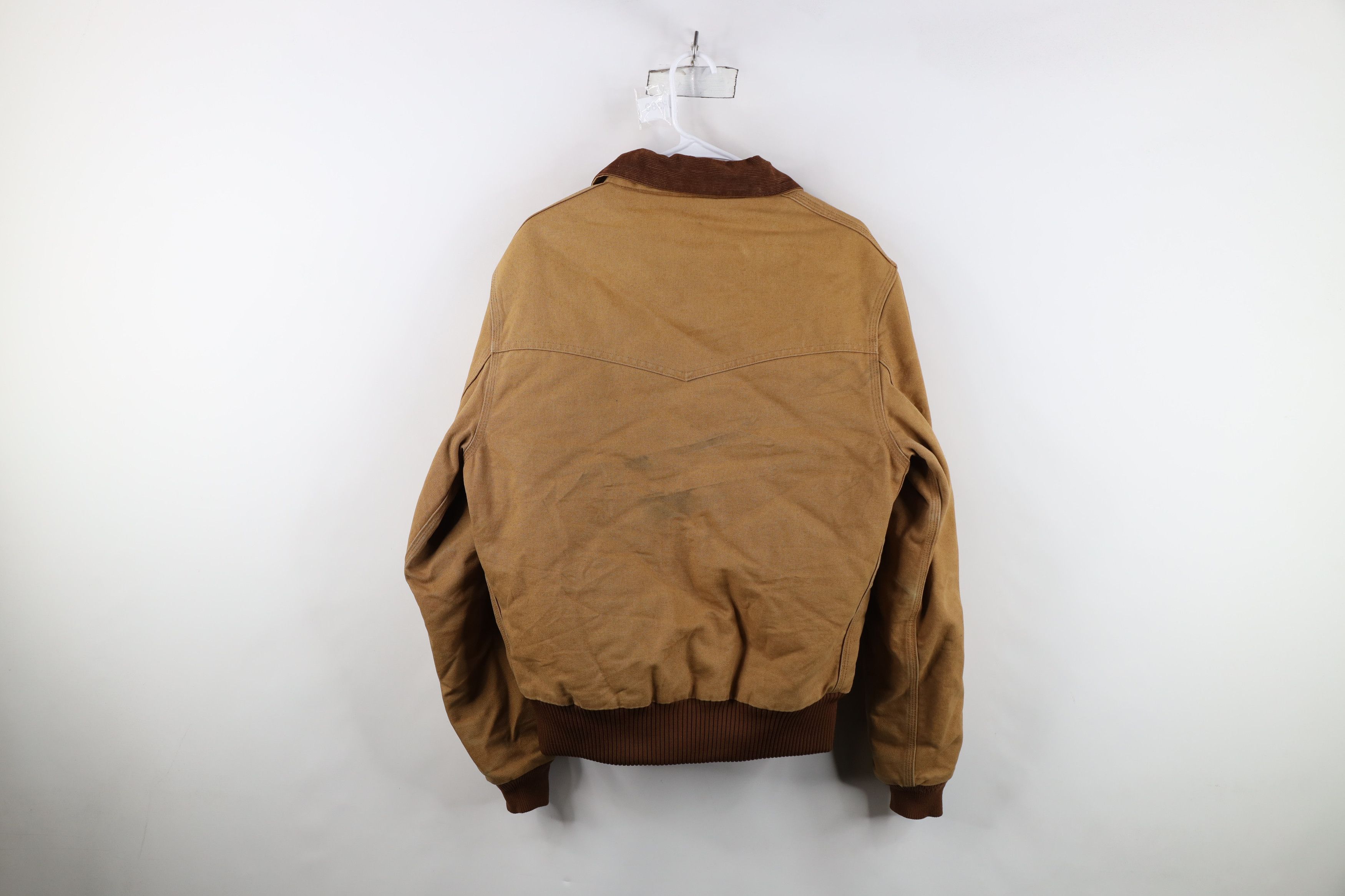 Carhartt Vintage 90s Carhartt Quilted Western Bomber Jacket Brown J13 Size US M / EU 48-50 / 2 - 11 Thumbnail