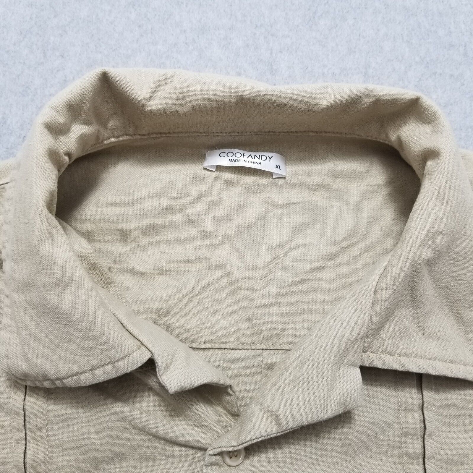 Other Coofandy Shirt Mens XL Button Up Short Sleeve Cotton Blend Size US XL / EU 56 / 4 - 5 Thumbnail
