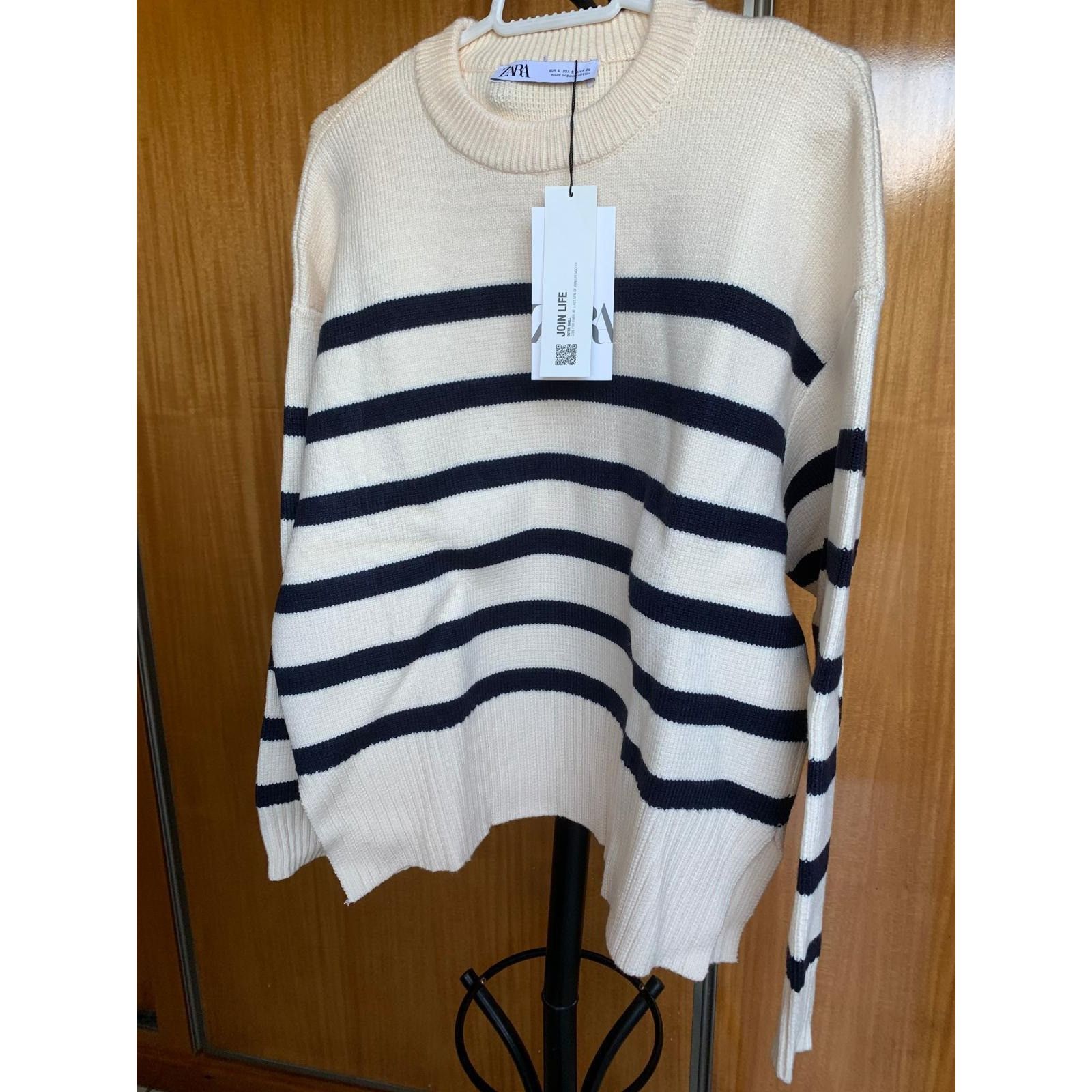 Zara ZARA NEW WOMAN STRIPED KNIT SWEATER REF. STRIPED | 3519/124 Size XL / US 12-14 / IT 48-50 - 1 Thumbnail