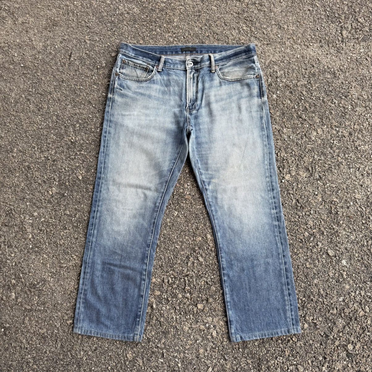 VINTAGE JAPANESE FADED BLUE JEAN DENIM PANTS