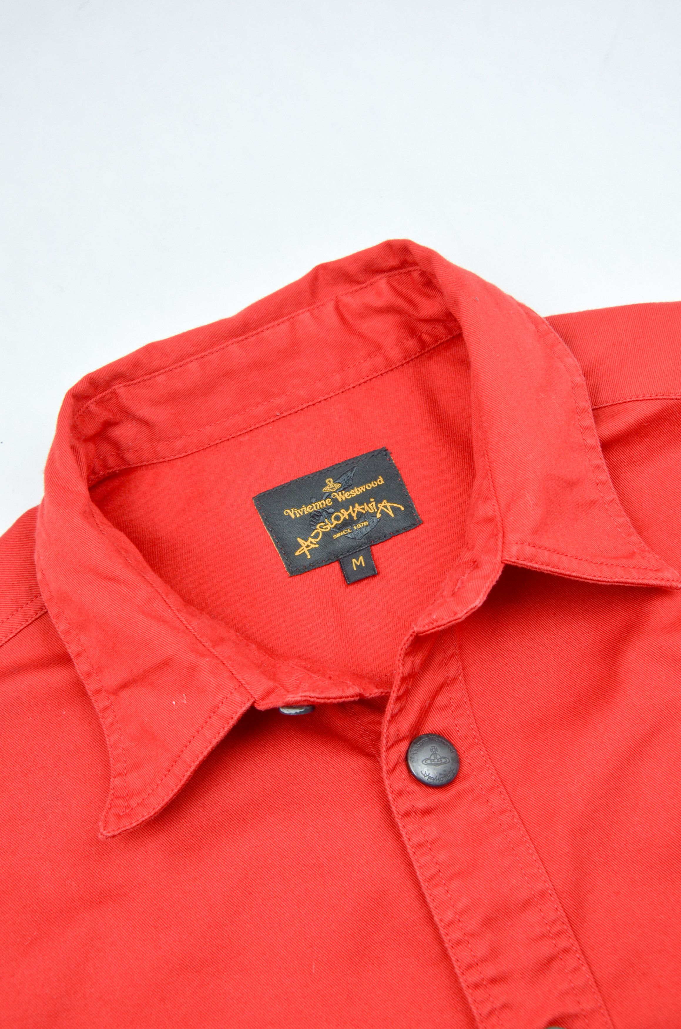 Vivienne Westwood VIVIENNE WESTWOOD Anglomania Red Snap Logo Pocket Overshirt Size US M / EU 48-50 / 2 - 10 Thumbnail