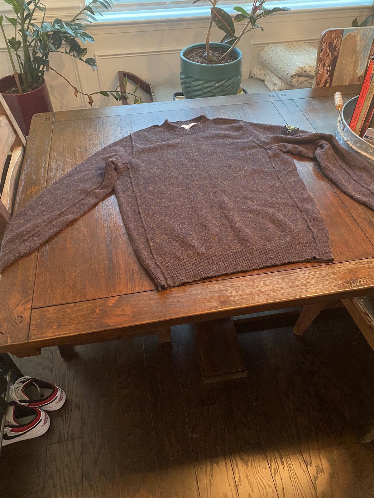 image of Stone Island Alpaca Sweater Size XL in Purple, Men's