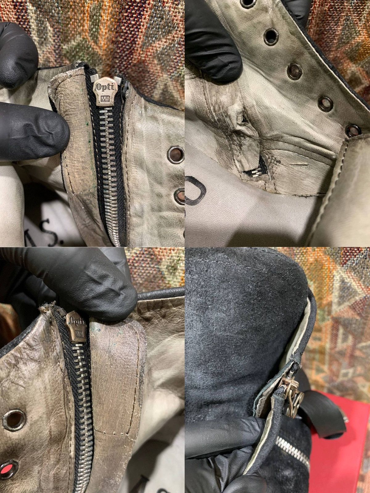 A.S.98 A.S.98 Airstep Black Leather Dibla Combat Biker Ankle Boots Size US 9 / IT 39 - 20 Thumbnail
