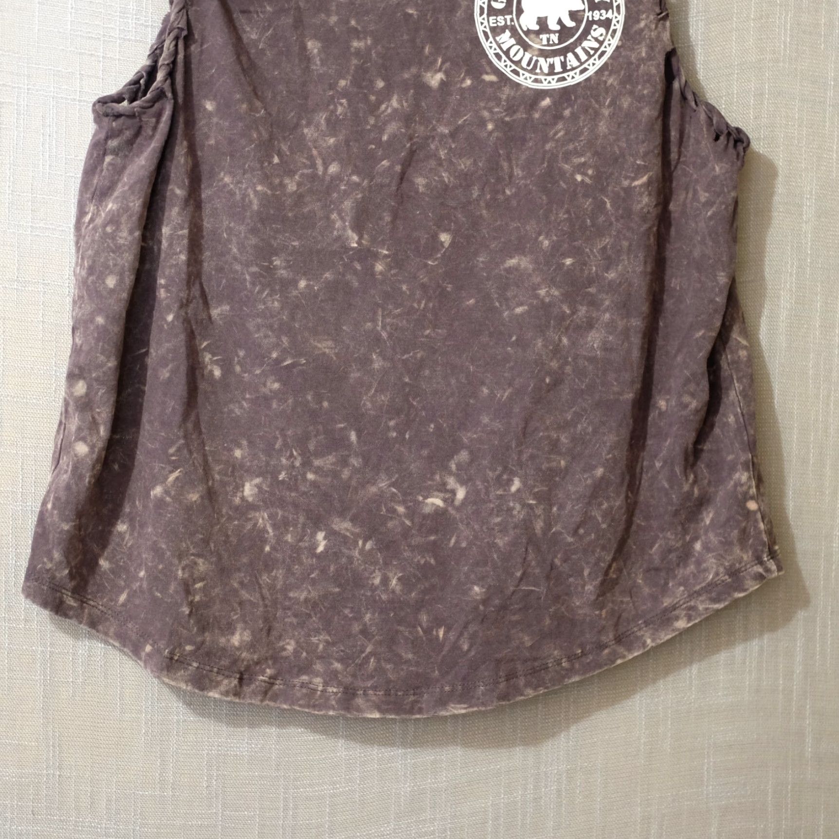 Vintage Dreamside Tank Top Brown Stretch Lightweight Women's XL H94-50 Bohemian Cotton Sleeveless, Round Neck, Pullover, Casual Shirt Size XL / US 12-14 / IT 48-50 - 3 Thumbnail
