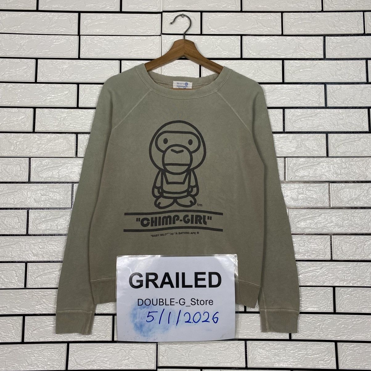 Bape 📌Vintage Cropped Sweatshirt Bathing Ape Big Logo Size M / US 6-8 / IT 42-44 - 1 Thumbnail