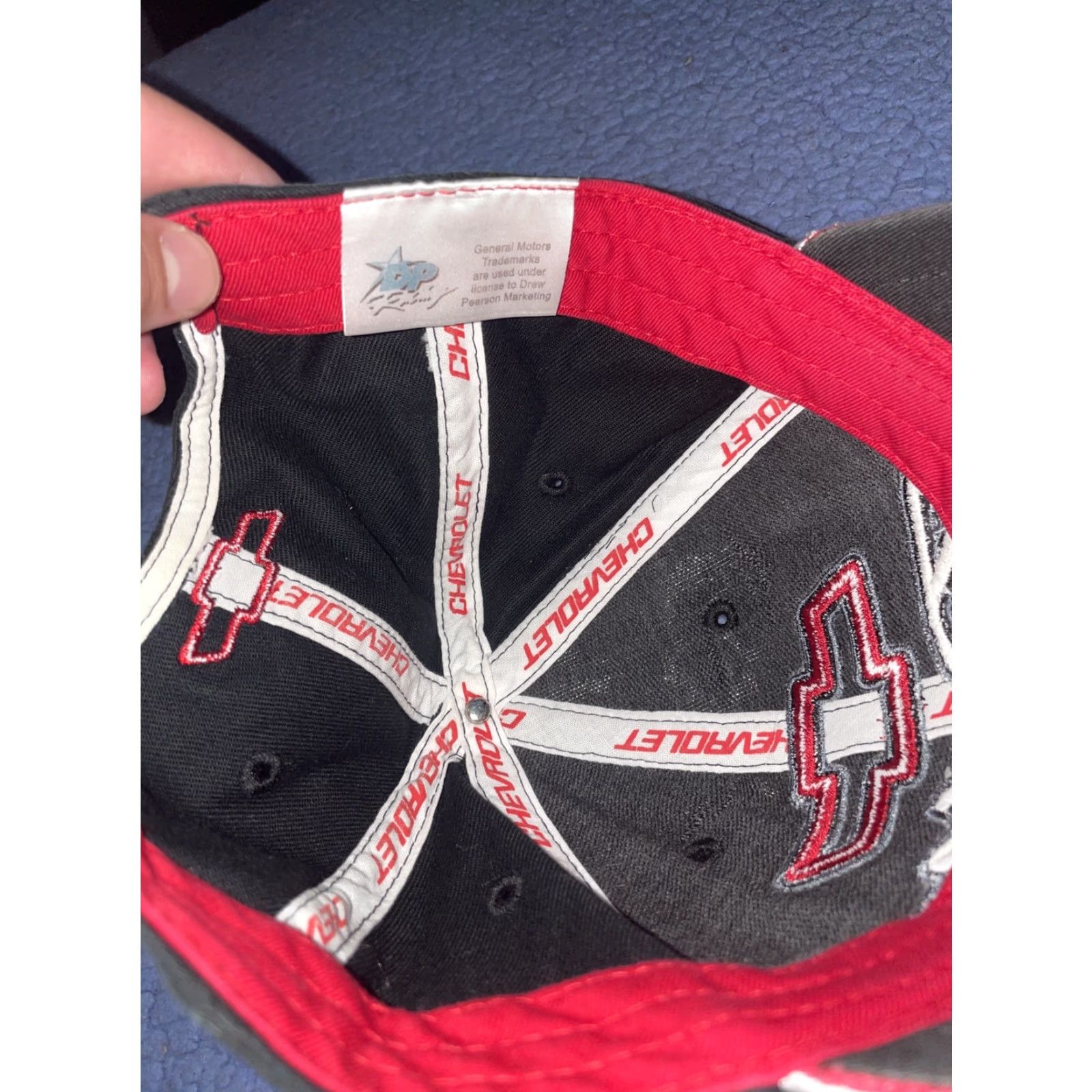 NASCAR VINTAGE Chevrolet Racing NASCAR Adjustable Hat Cap Black Red Men’s Size ONE SIZE - 5 Thumbnail