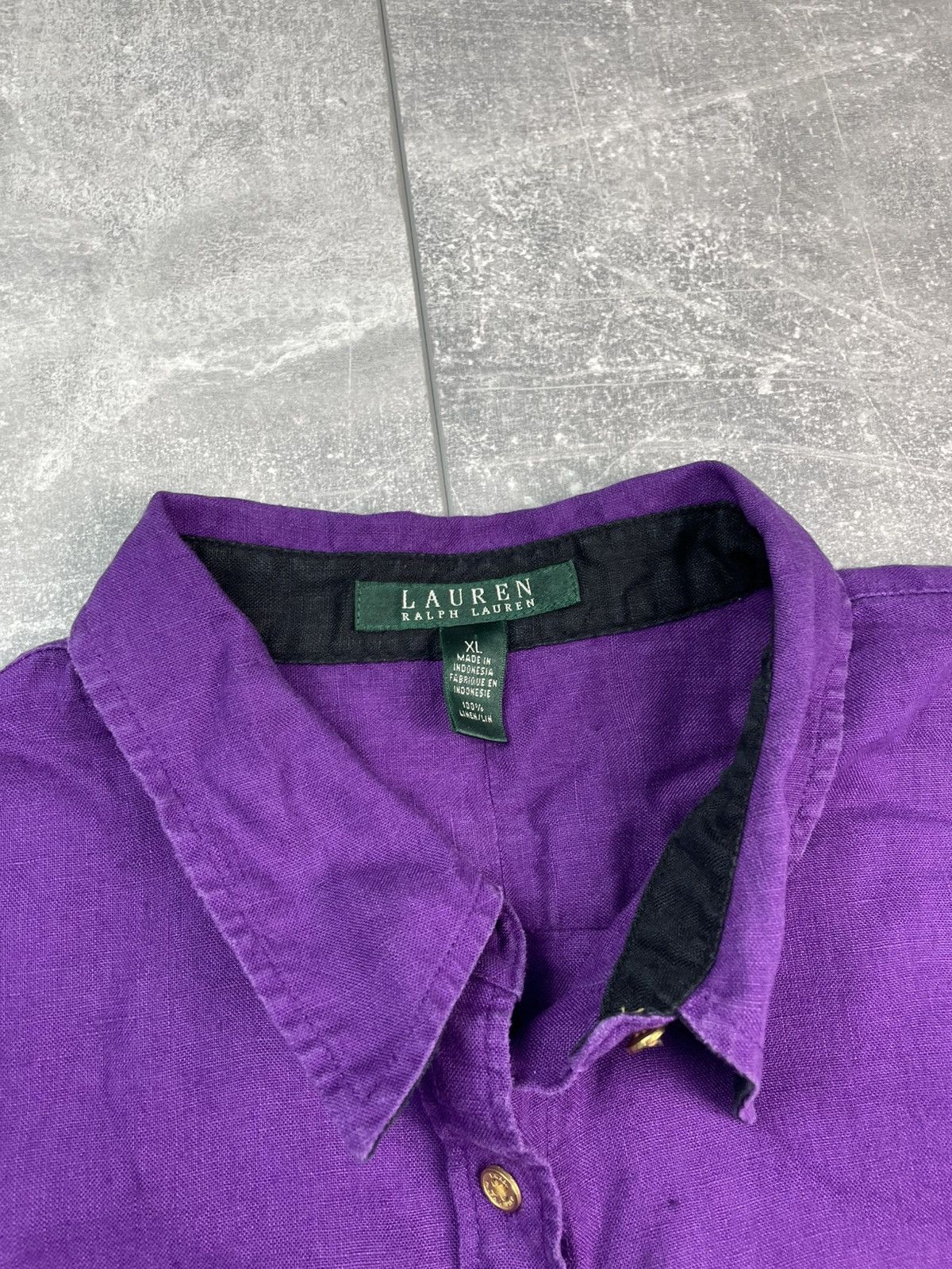 Polo Ralph Lauren × Ralph Lauren × Vintage Polo Ralph Lauren Purple Shirt Vintage Size XL / US 12-14 / IT 48-50 - 4 Thumbnail