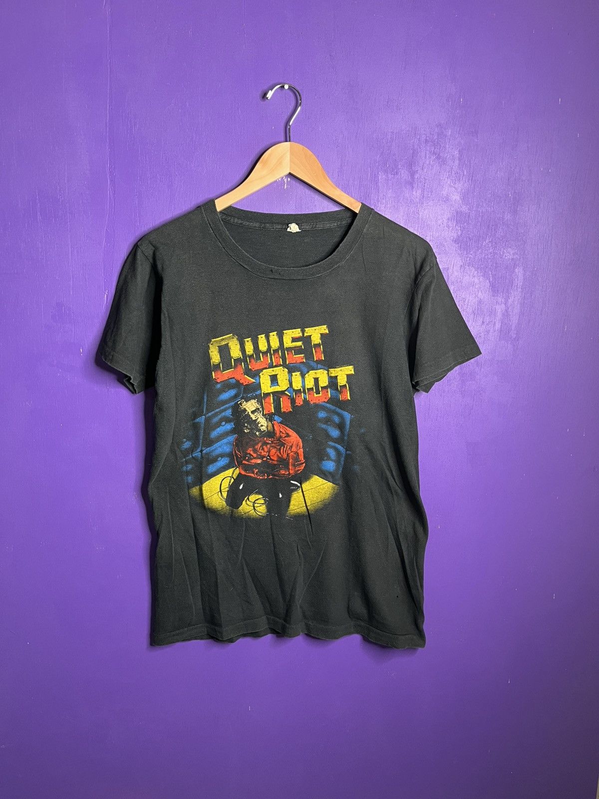 Band Tees × Vintage Vintage 1983 Quiet riot metal health tour t-shirt Size US M / EU 48-50 / 2 - 1 Thumbnail