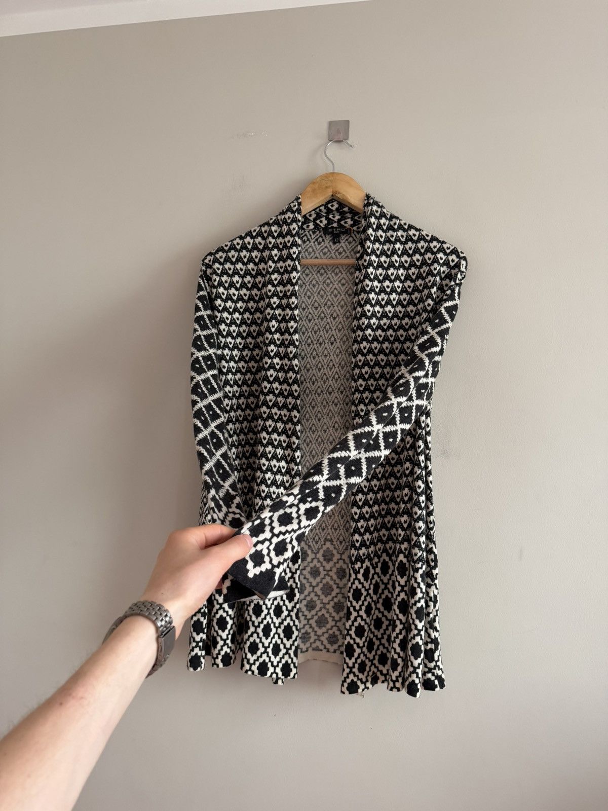 Etro Etro Milano Silk Cashmere Pattern Cardigan Size M / US 6-8 / IT 42-44 - 4 Thumbnail