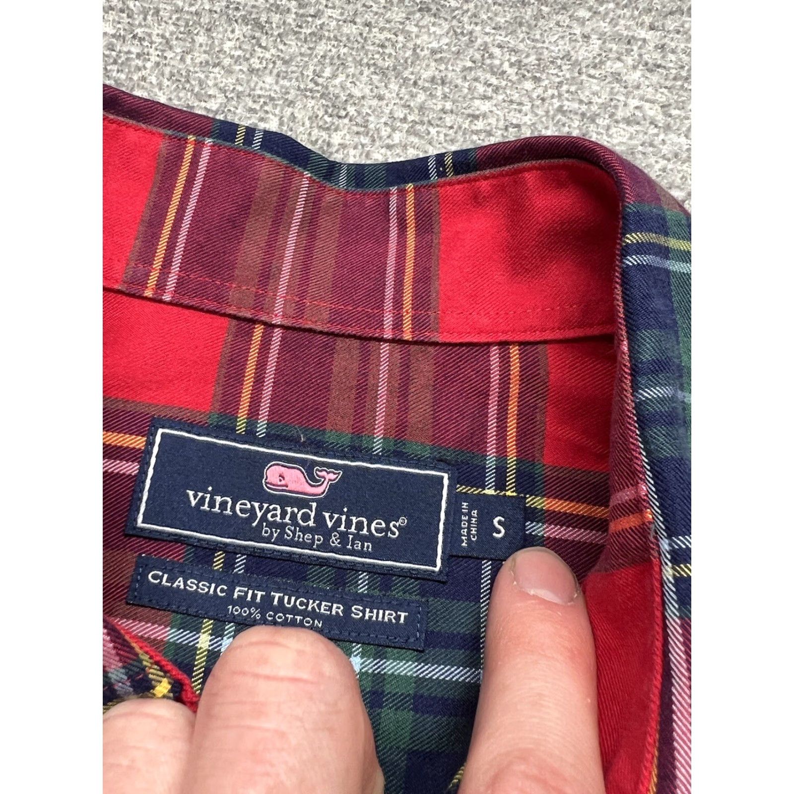Vineyard Vines Vineyard Vines Tucker Long Sleeve Shirt Button Down Classic Fit Red Plaid S Mens Size US S / EU 44-46 / 1 - 5 Thumbnail