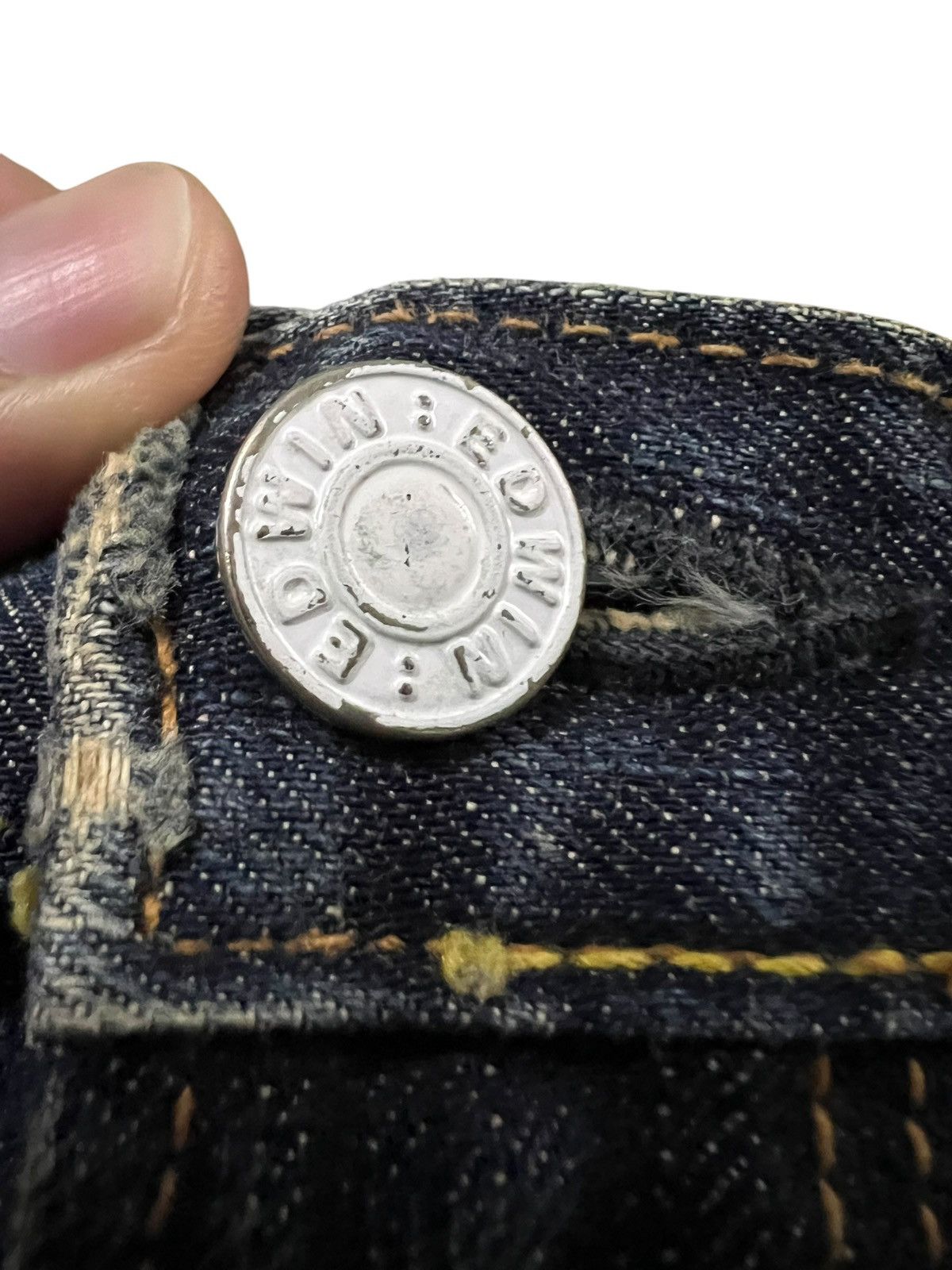 Japanese Brand Edwin 503 Flare Distressed Mud Wash Bootcut Jean Very Rare Size US 32 / EU 48 - 10 Thumbnail