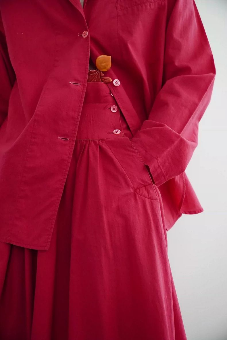 Kenzo KENZO Rose red dress set Size M / US 6-8 / IT 42-44 - 7 Thumbnail