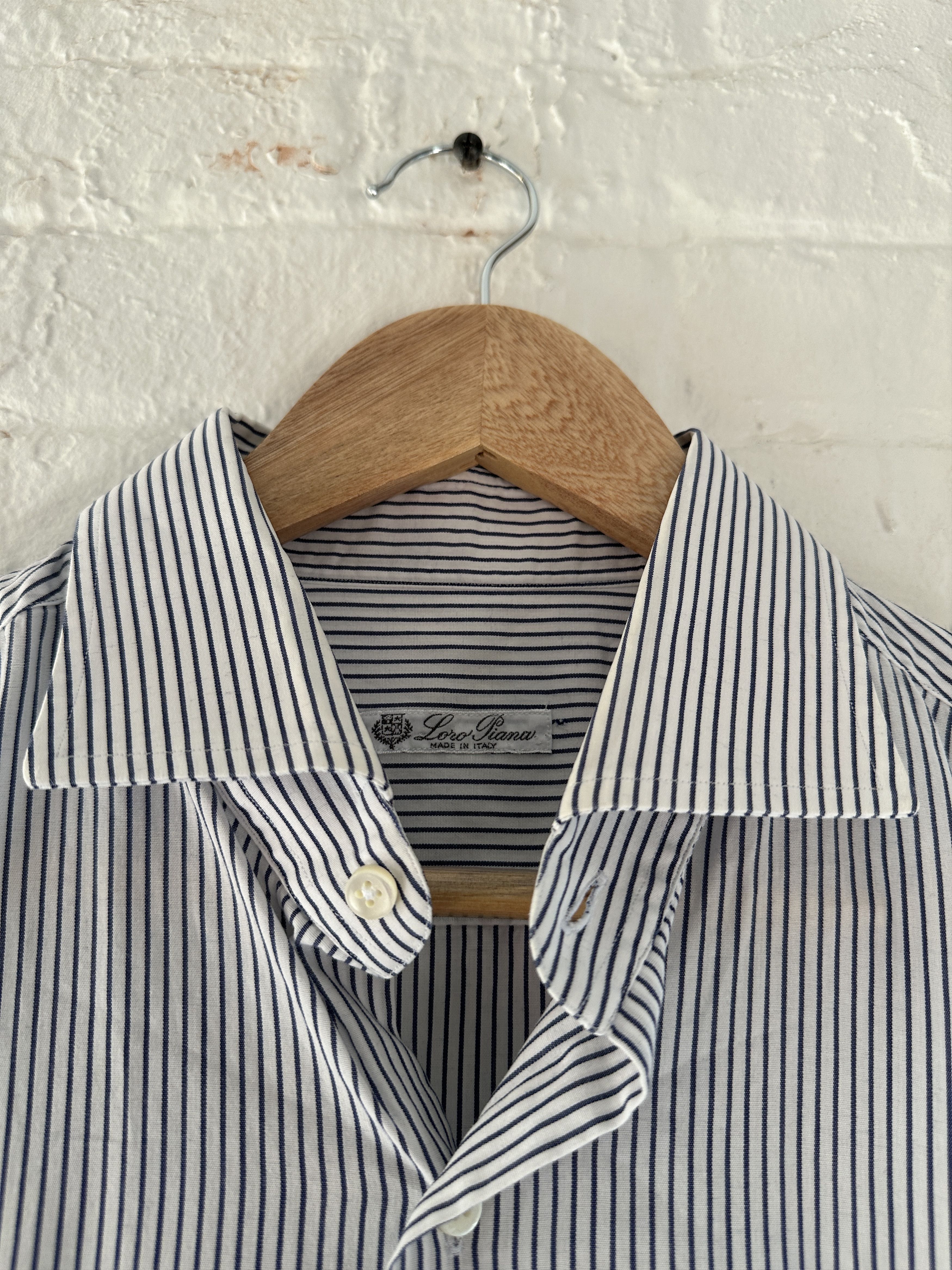 Loro Piana Loro Piana Striped Button Up Shirt Size US L / EU 52-54 / 3 - 2 Thumbnail