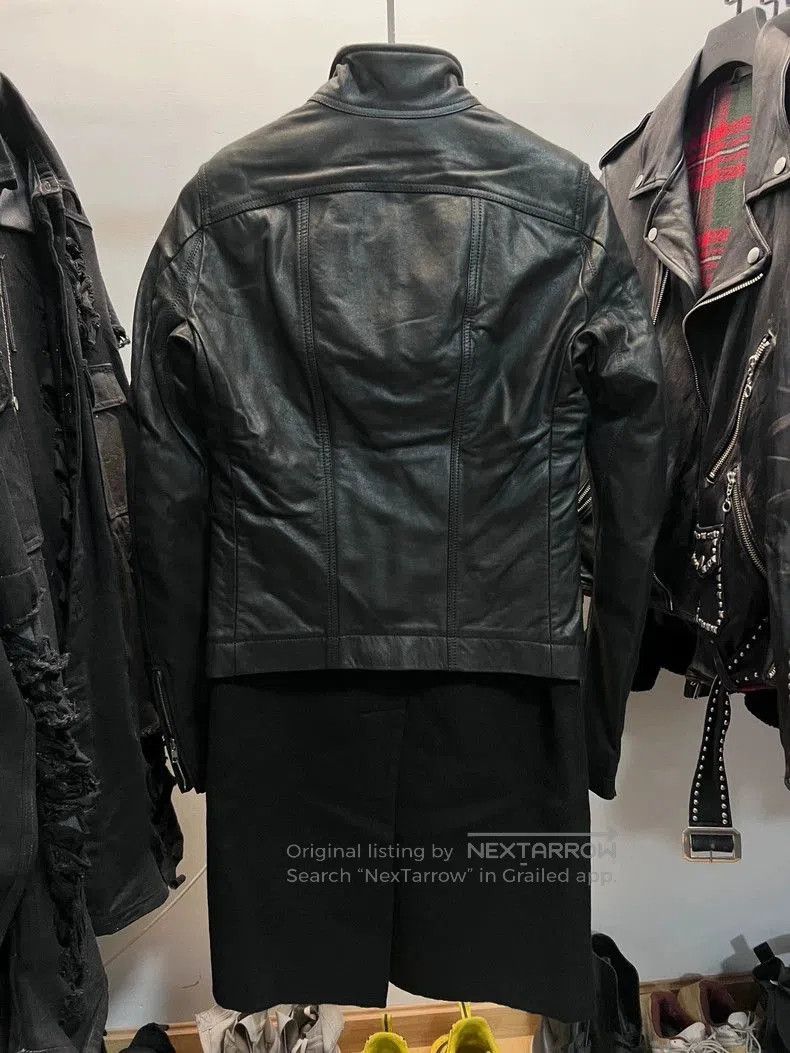 Rick Owens Rick Owens Leather Paneled Wool Coat. Size US S / EU 44-46 / 1 - 3 Thumbnail