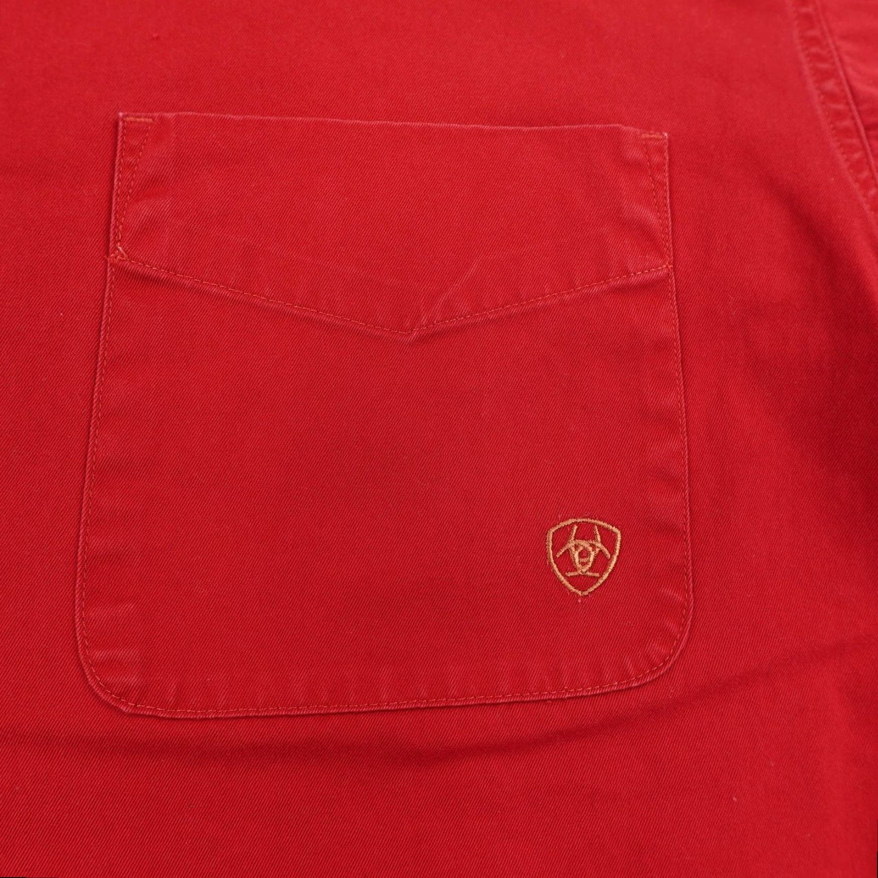 Ariat Ariat Men's Button Down Shirt XL Western Cowboy Rodeo Ranch Work Casual Cotton Long Sleeve Red Size US M / EU 48-50 / 2 - 3 Thumbnail