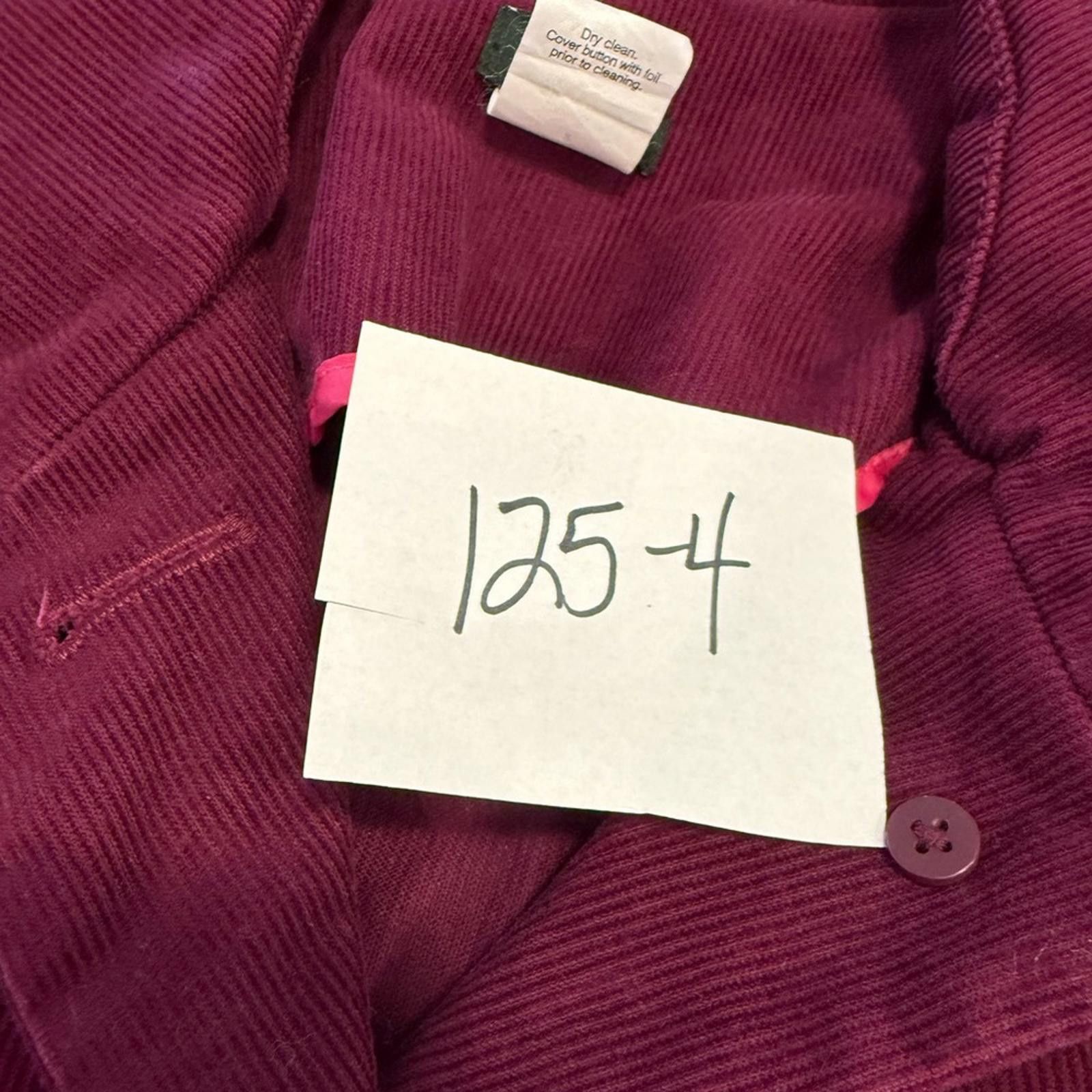 Other J. Crew Factory purple corduroy cotton blazer jacket SZ 2 Size XS / US 0-2 / IT 36-38 - 9 Thumbnail