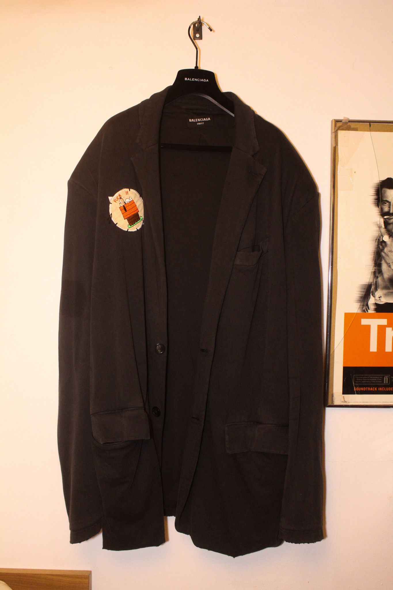 Balenciaga AW2021 HEAVYWEIGHT COTTON BLAZER SKATER JACKET Size 50R - 6 Thumbnail