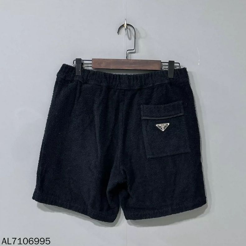 Prada Prada Triangle Logo Towel Shorts-2506 Size 23" - 3 Thumbnail
