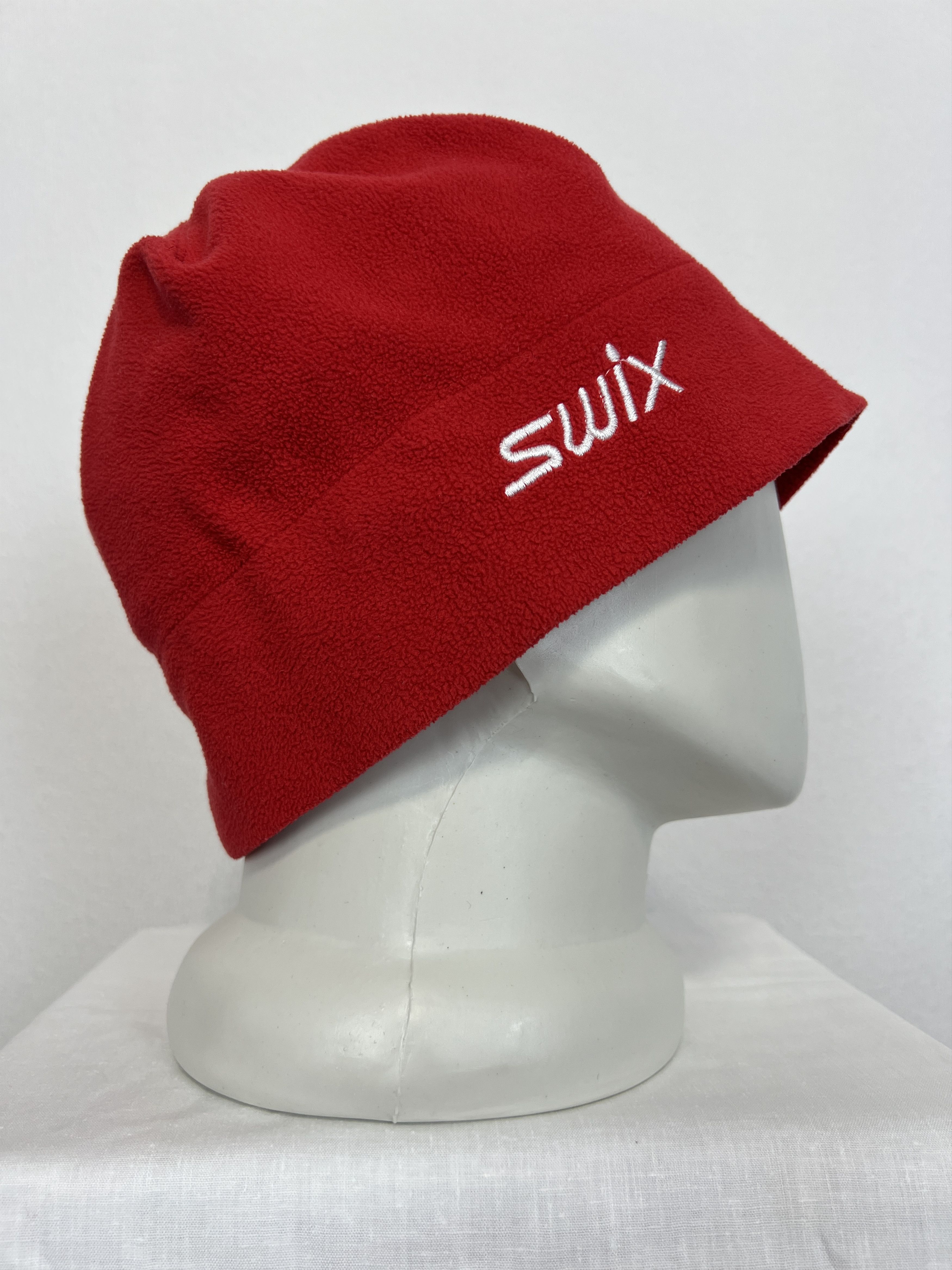 Vintage Swix Beanie Hat Ski Cap Red Biathlon Lined Norway Flag Sport Size ONE SIZE - 3 Thumbnail