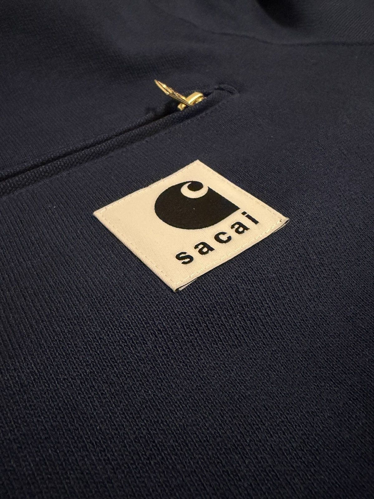 Carhartt Wip × Sacai Sacai x Carhartt WIP Cotton Jersey Hoodie Size Small - 2 JPN Size US S / EU 44-46 / 1 - 4 Thumbnail
