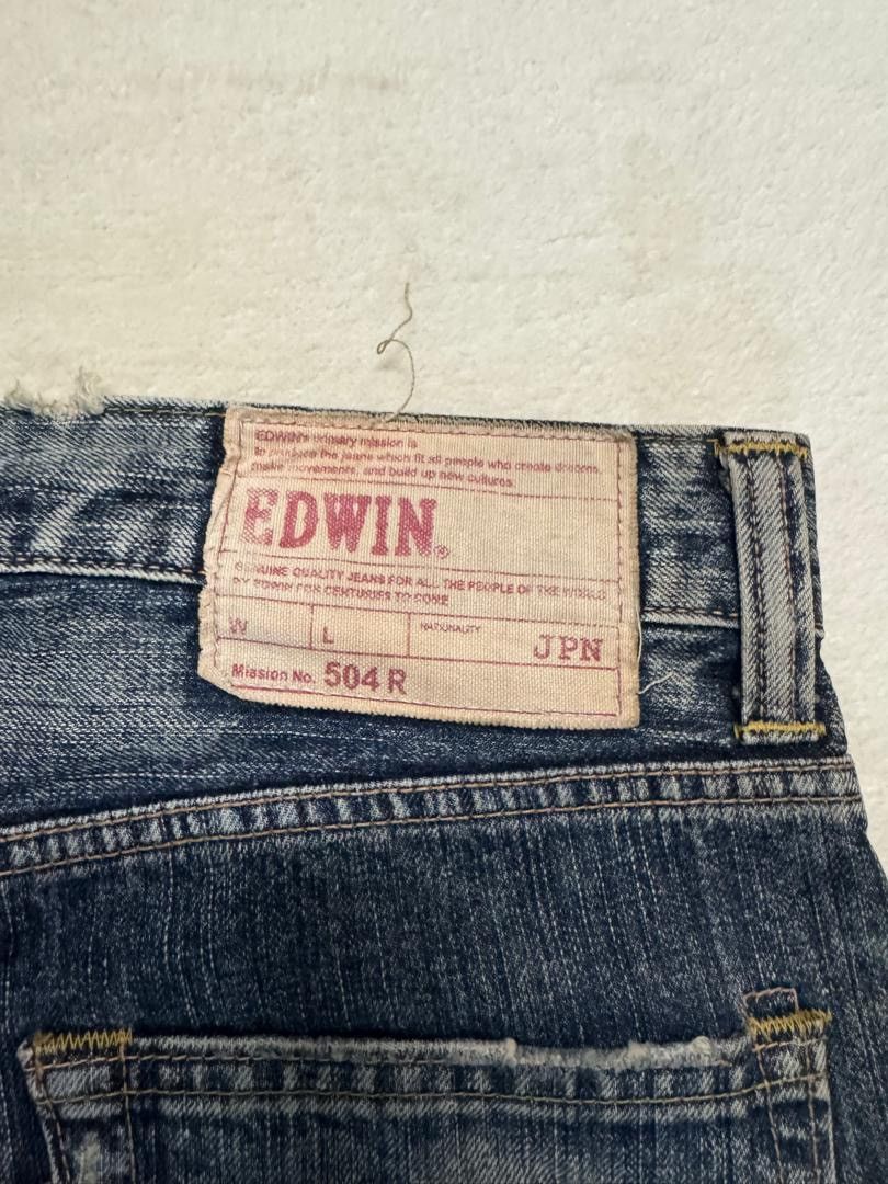 Edwin 💥BAGGY💥90's EDWIN 504R SAND WASHED INSANE DISTRESSED GRUNGE Size US 30 / EU 46 - 22 Thumbnail