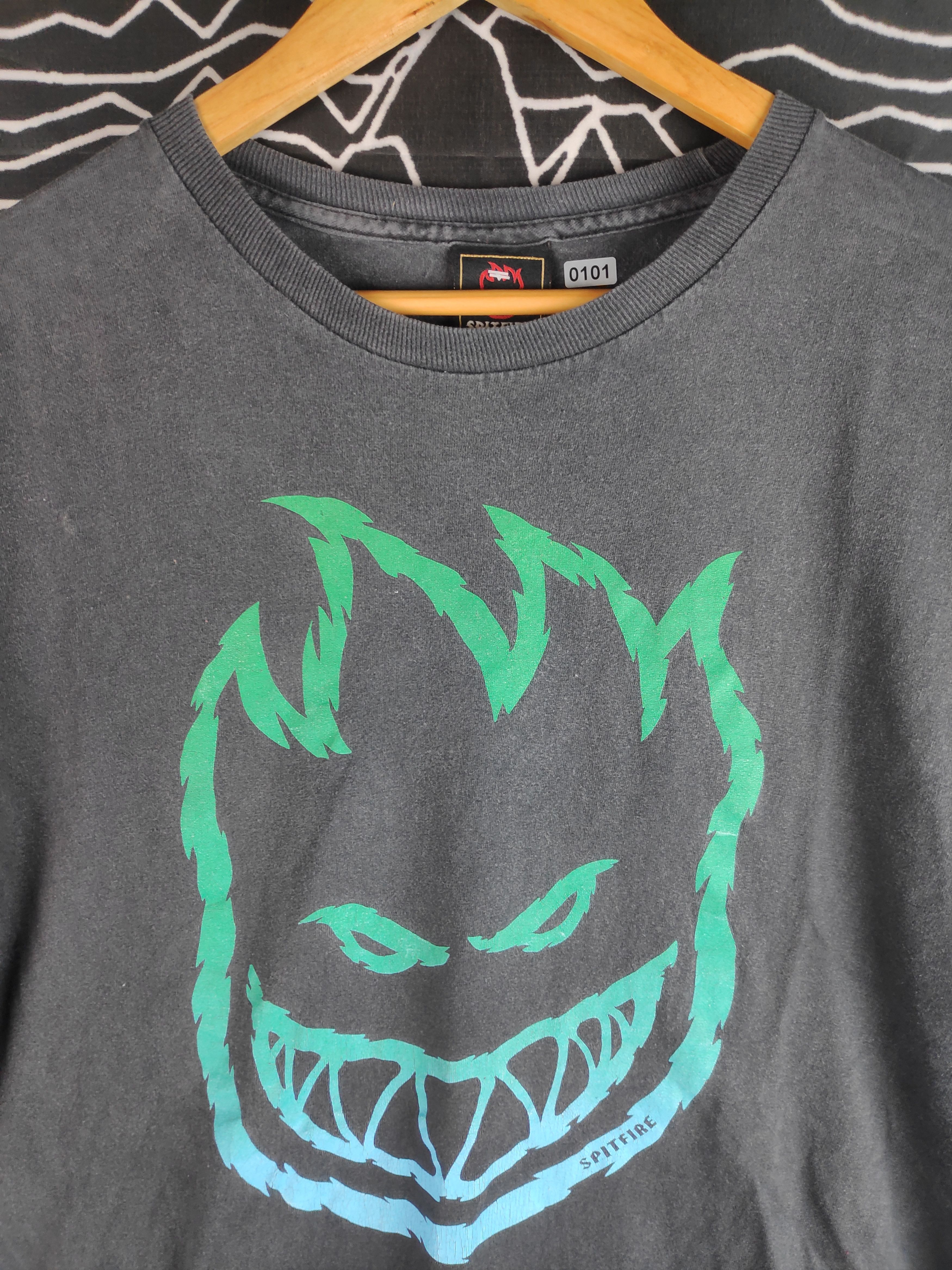 Spitfire Vtg Spitfire Flame Skateboards Logo Skate Tee Size US XL / EU 56 / 4 - 3 Thumbnail
