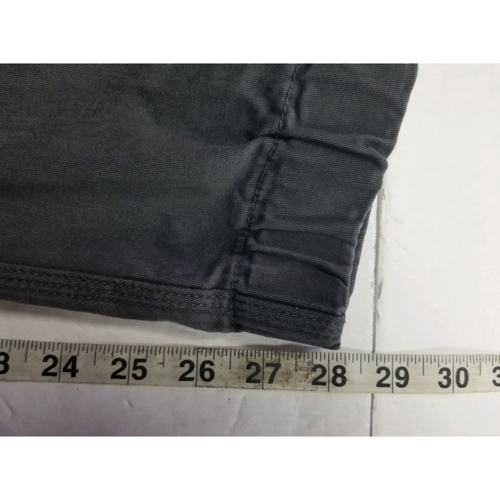 Vintage DU/ER Mens Pants Slim Fit 36 x 29 Cotton Twill Chino with Logo (Gray) Classic Tapered Flat Front Regular Size 36 Mens Size US 36 / EU 52 - 6 Thumbnail