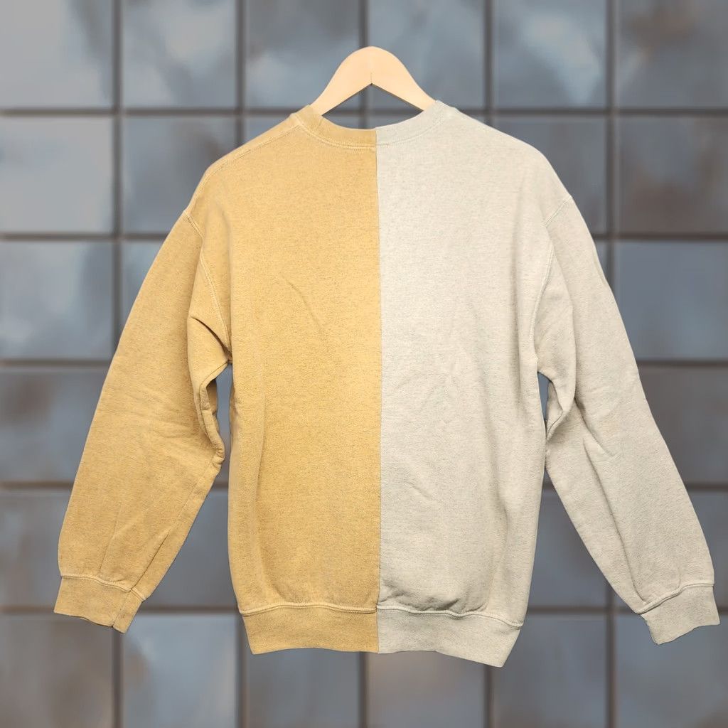 Bdg BDG Urban Outfitters Duo Crewneck League Sweatshirt Small Spliced Alligators Womens Pullover Crew Neck Long Sleeve Yellow - Size S / US 4 / IT 40 - 1 Thumbnail