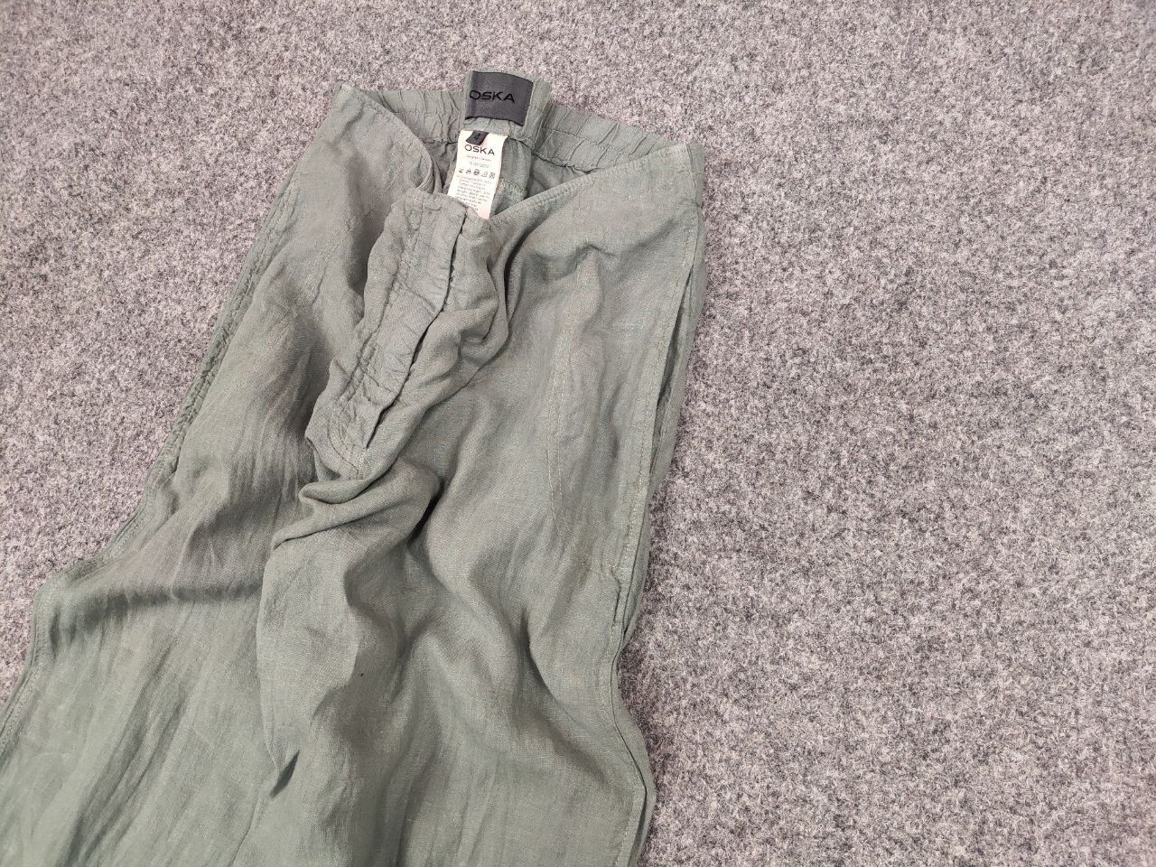 OSKA Oska Germany Design Linen pistachio color Light Baggy Pants Size 32" / US 10 / IT 46 - 4 Thumbnail