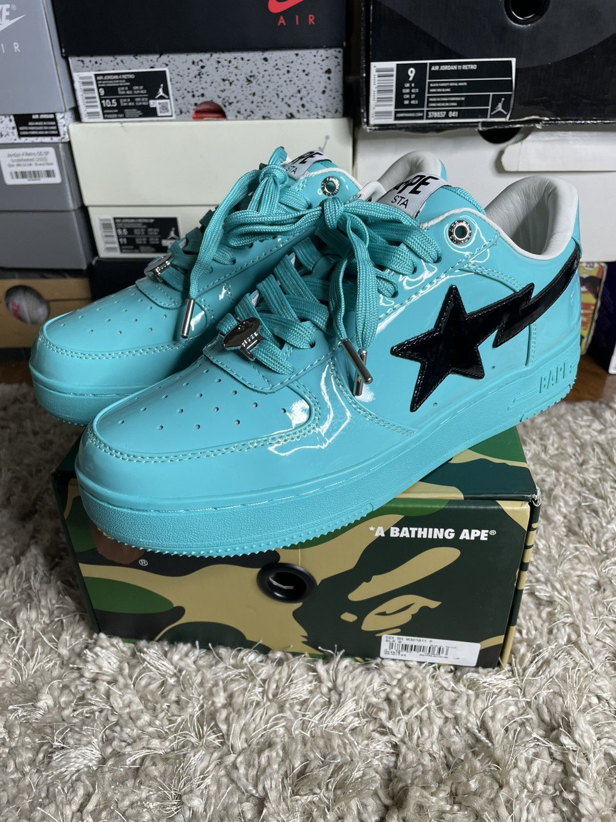 Bape Bapesta #1 M2 Blue/Turquoise Size US 9 / EU 42 - 1 Thumbnail