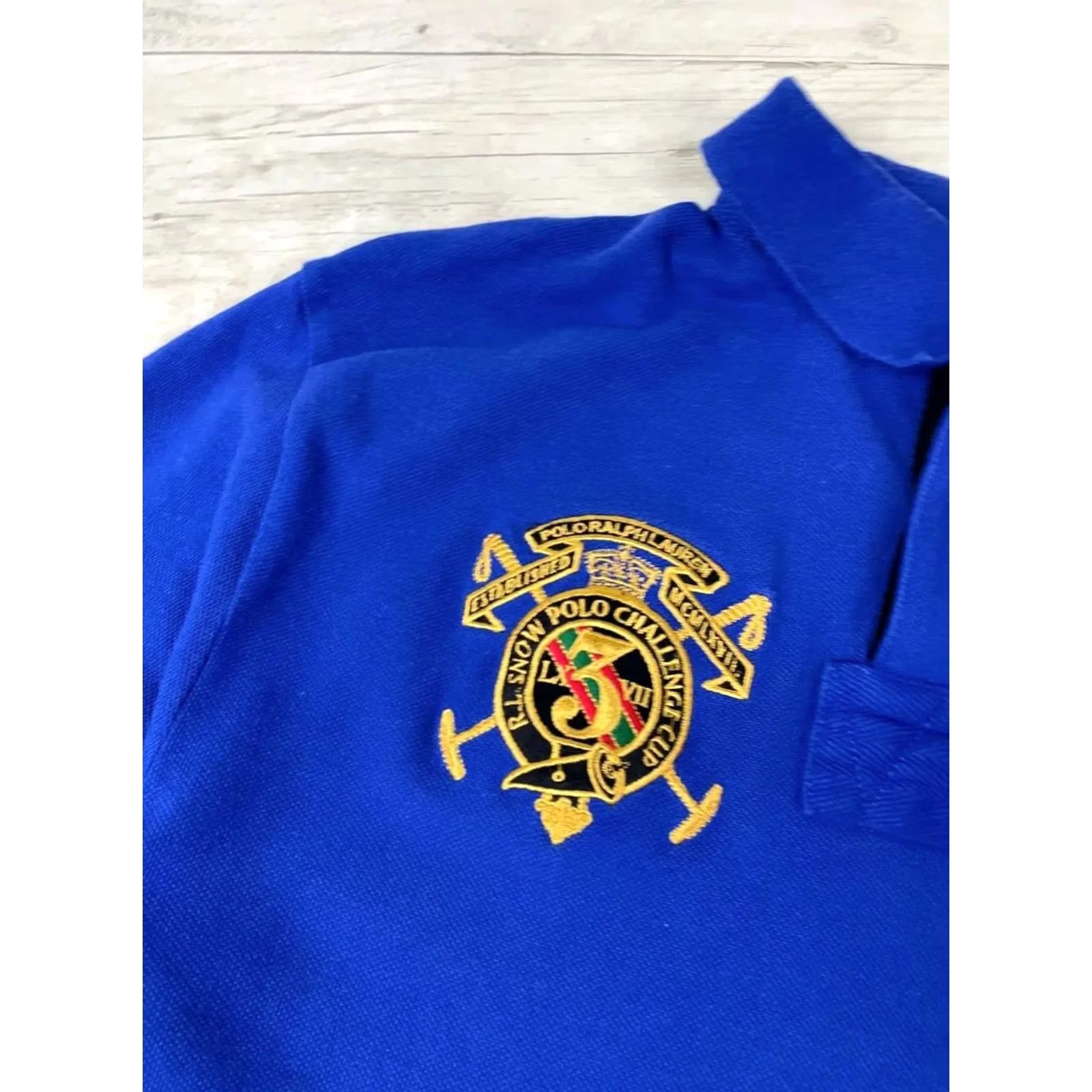 Polo Ralph Lauren Polo Ralph Lauren Rugby Shirt Mens Polo Blue M Big Pony Logo Short Sleeve Button Collared 100% Cotton Vintage Casual Size US M / EU 48-50 / 2 - 5 Thumbnail