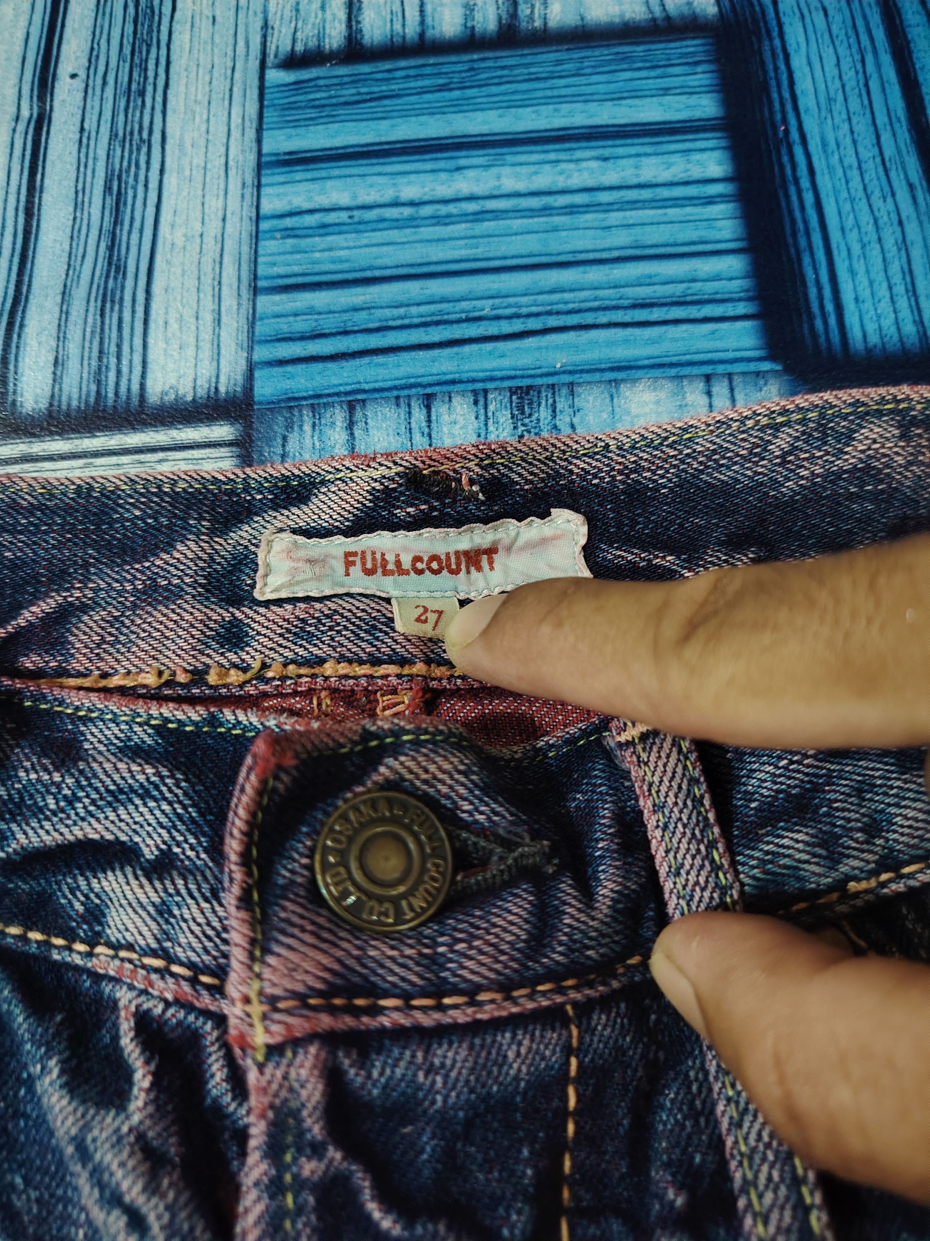 Full Count & Co. Japanese Fullcount Flared Jeans Distressed denim Size US 31 - 10 Thumbnail